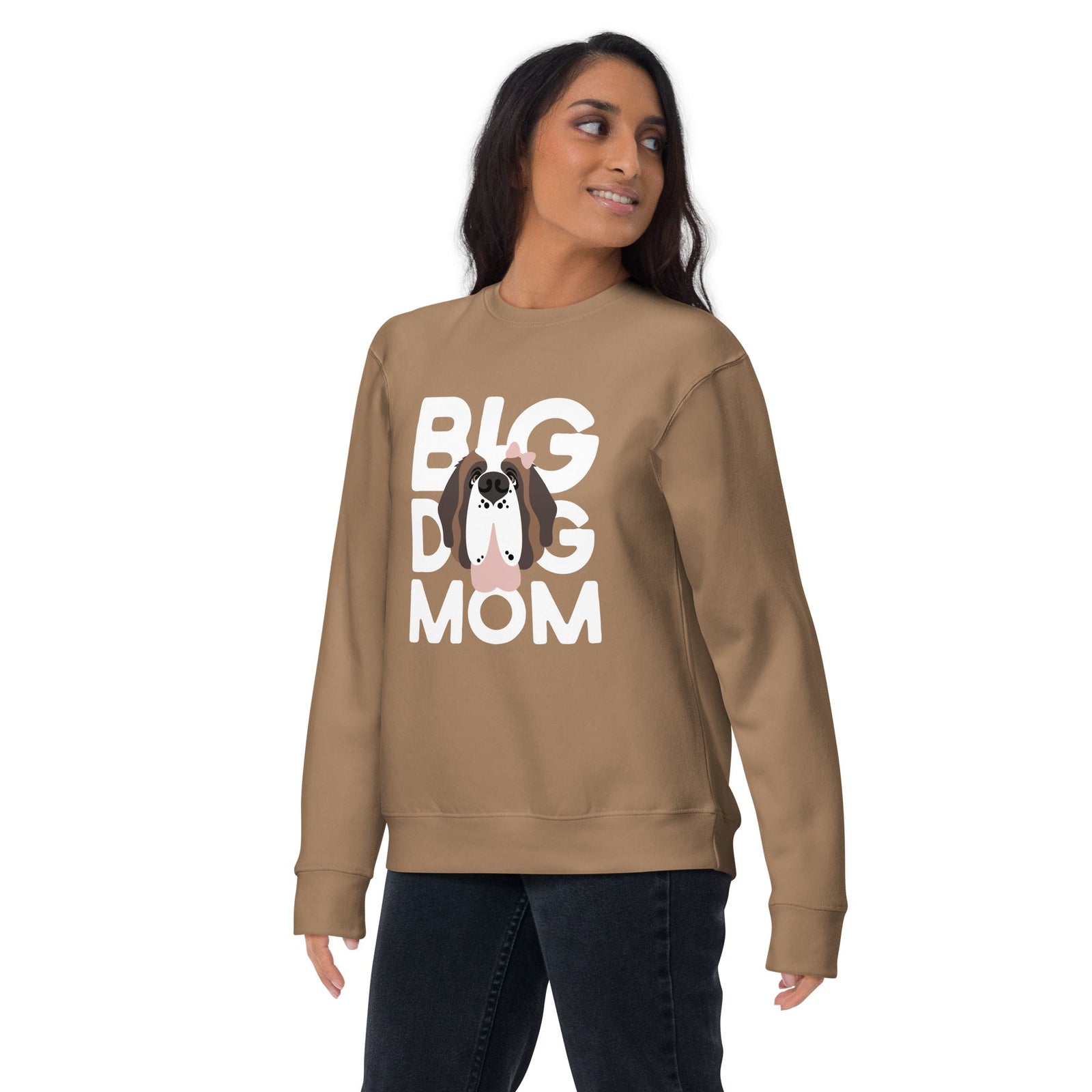 Female Big Dog Mom Saint Bernard Sweatshirt - Lucy + Norman