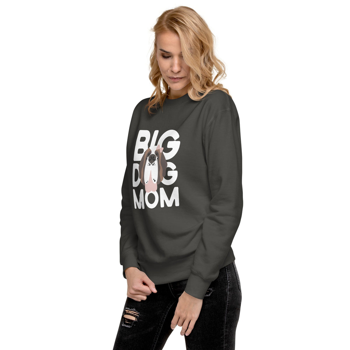 Female Big Dog Mom Saint Bernard Sweatshirt - Lucy + Norman
