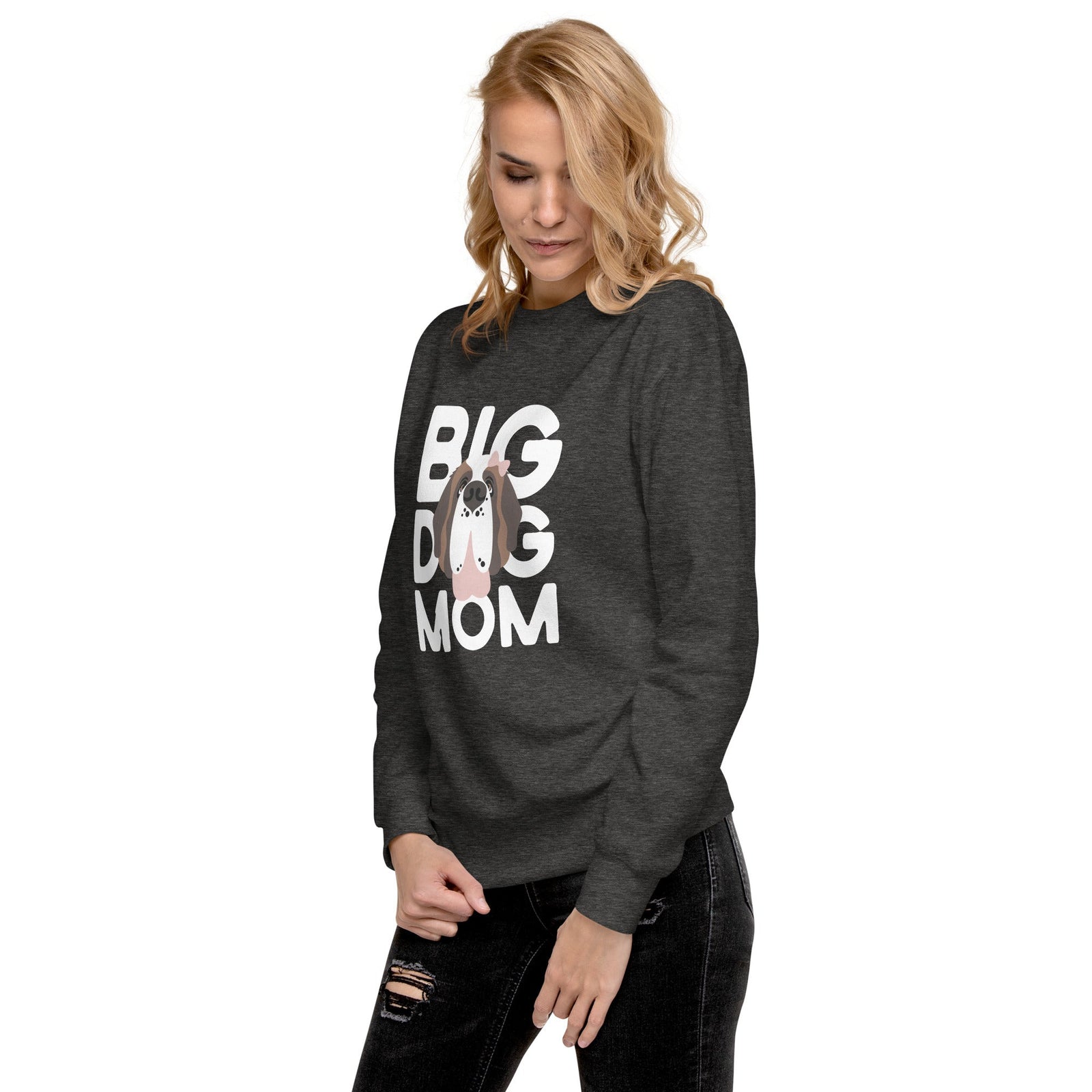 Female Big Dog Mom Saint Bernard Sweatshirt - Lucy + Norman