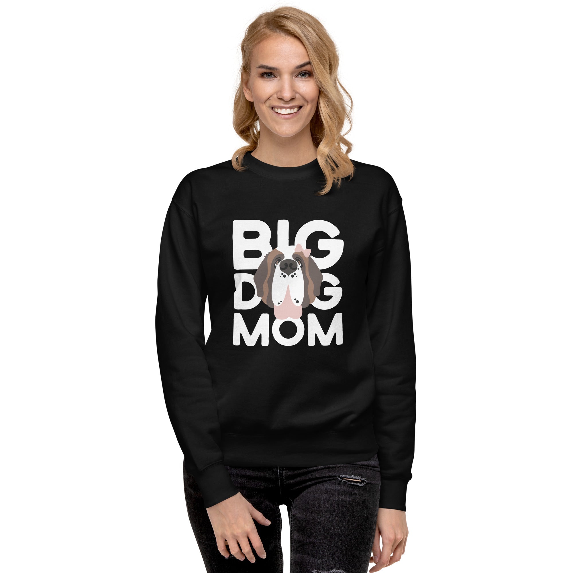 Female Big Dog Mom Saint Bernard Sweatshirt - Lucy + Norman
