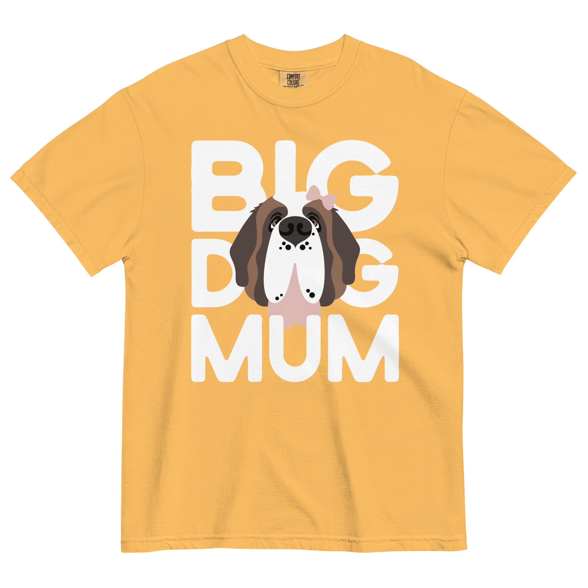 Female Big Dog Mum Comfort Colors Light Tones T-Shirt - Lucy + Norman