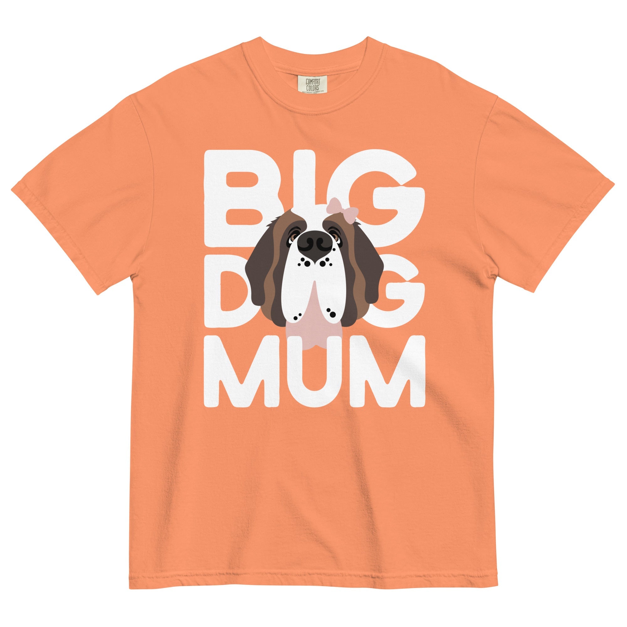 Female Big Dog Mum Comfort Colors Light Tones T-Shirt - Lucy + Norman