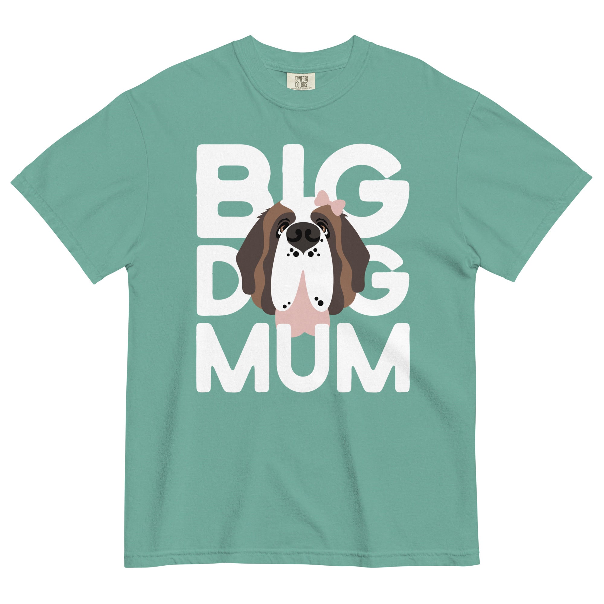 Female Big Dog Mum Comfort Colors Light Tones T-Shirt - Lucy + Norman