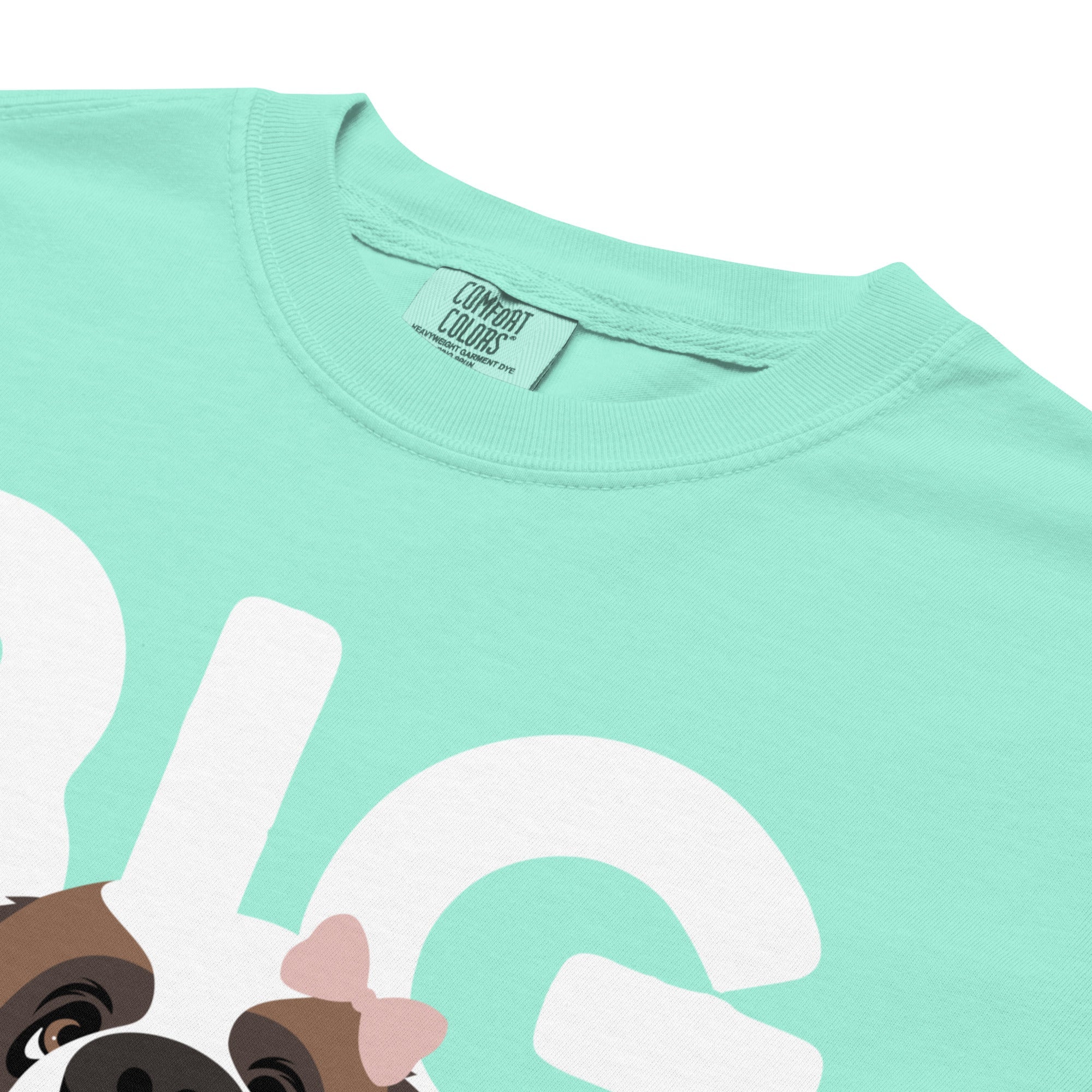 Female Big Dog Mum Comfort Colors Light Tones T-Shirt - Lucy + Norman