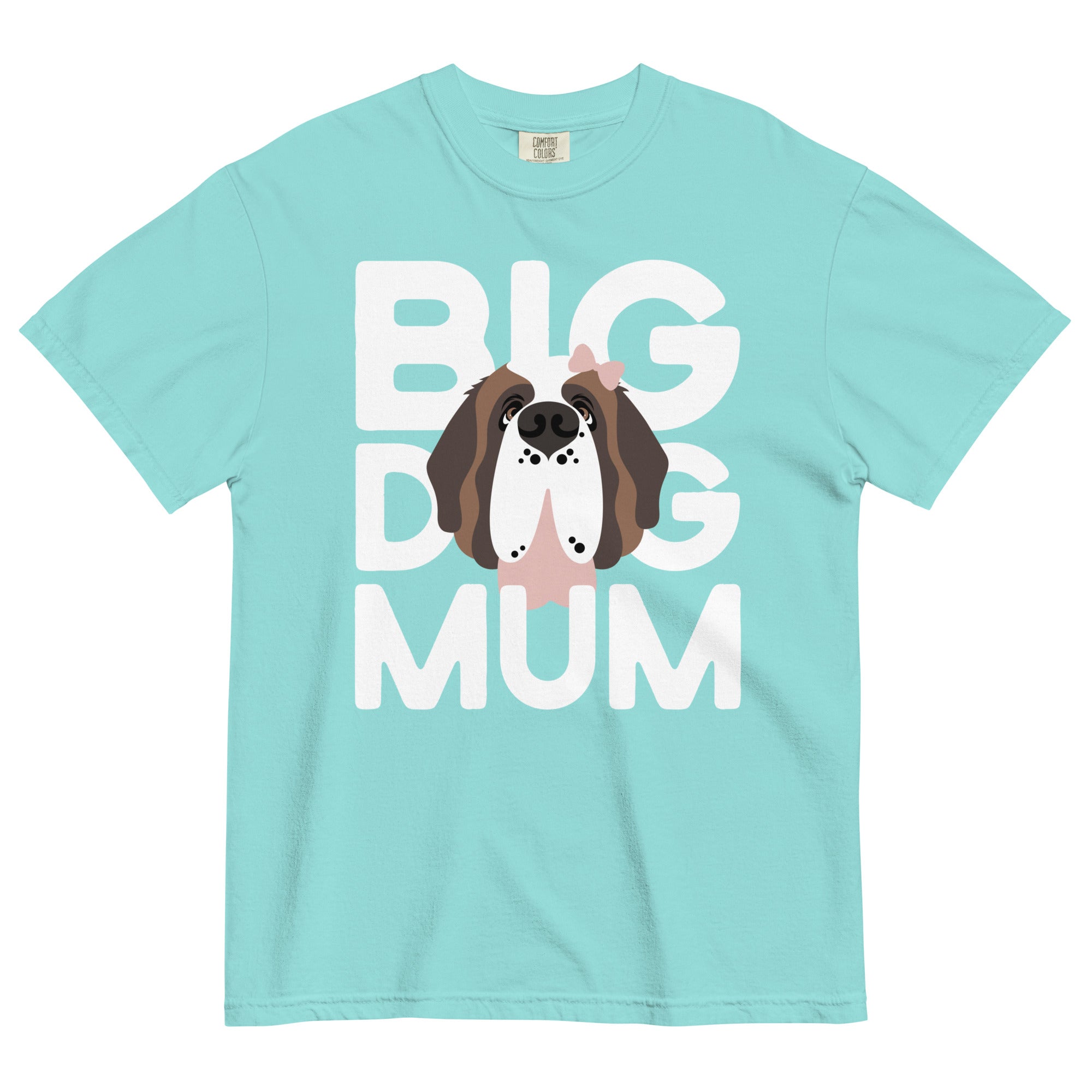 Female Big Dog Mum Comfort Colors Light Tones T-Shirt - Lucy + Norman