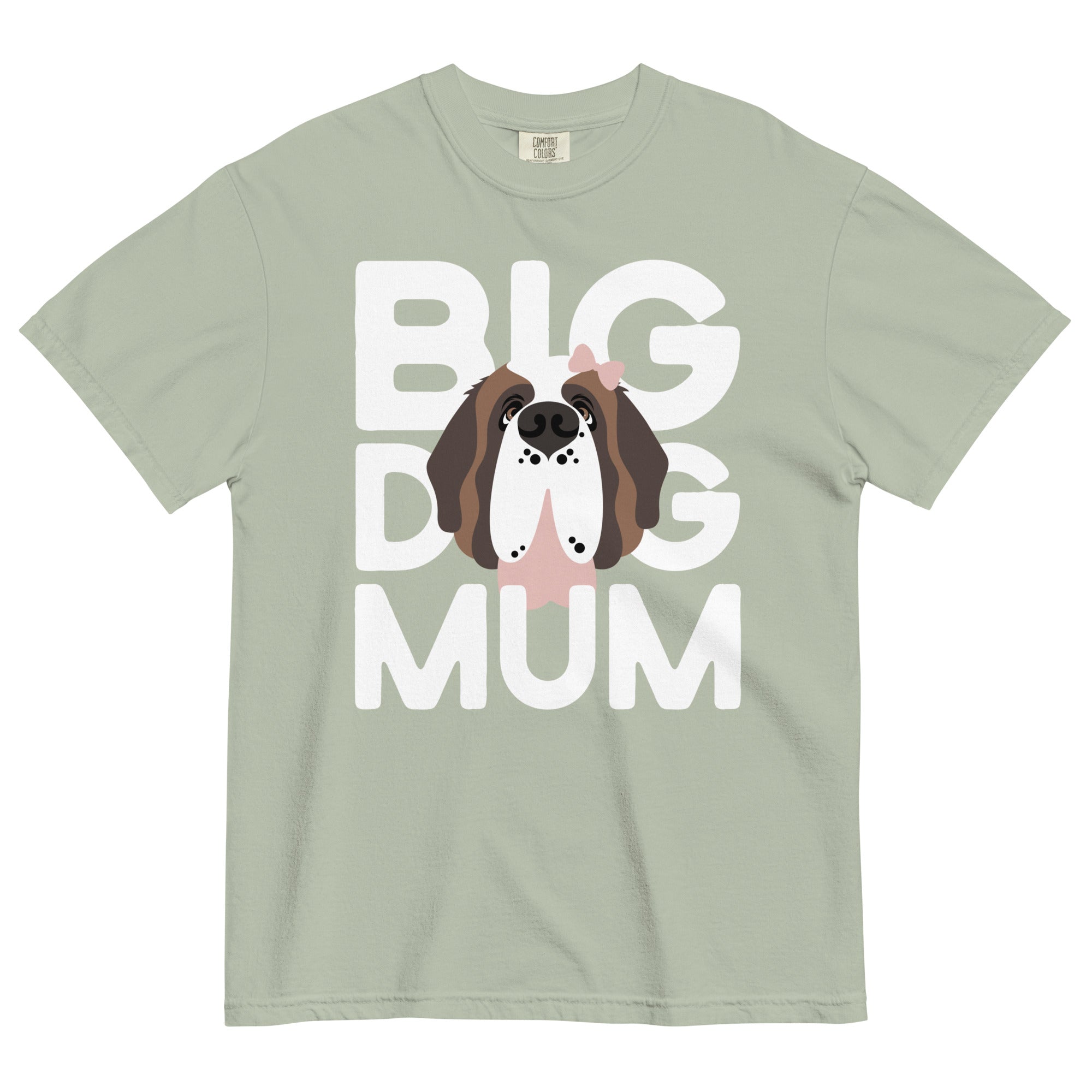 Female Big Dog Mum Comfort Colors Light Tones T-Shirt - Lucy + Norman