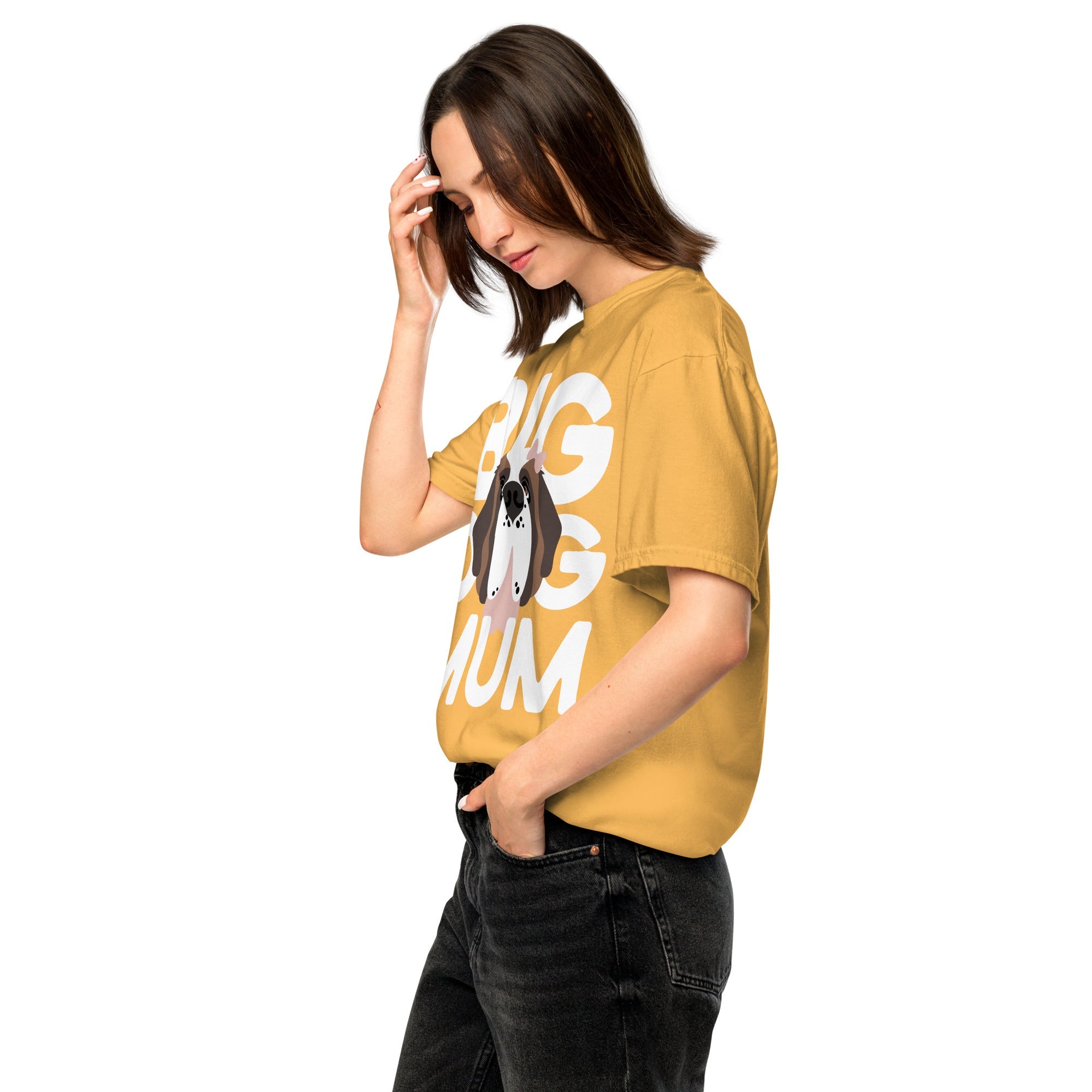 Female Big Dog Mum Comfort Colors Light Tones T-Shirt - Lucy + Norman