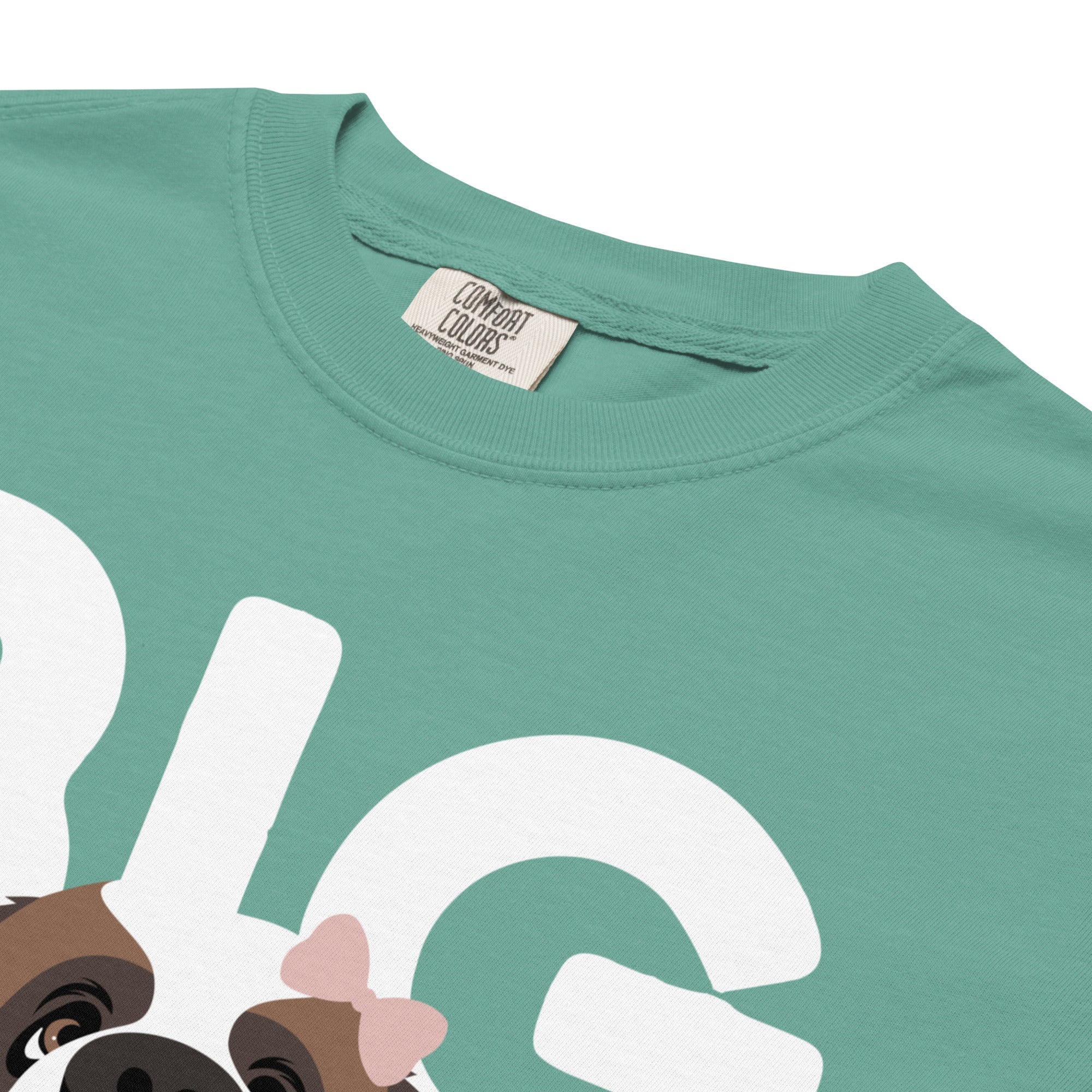 Female Big Dog Mum Comfort Colors Light Tones T-Shirt - Lucy + Norman