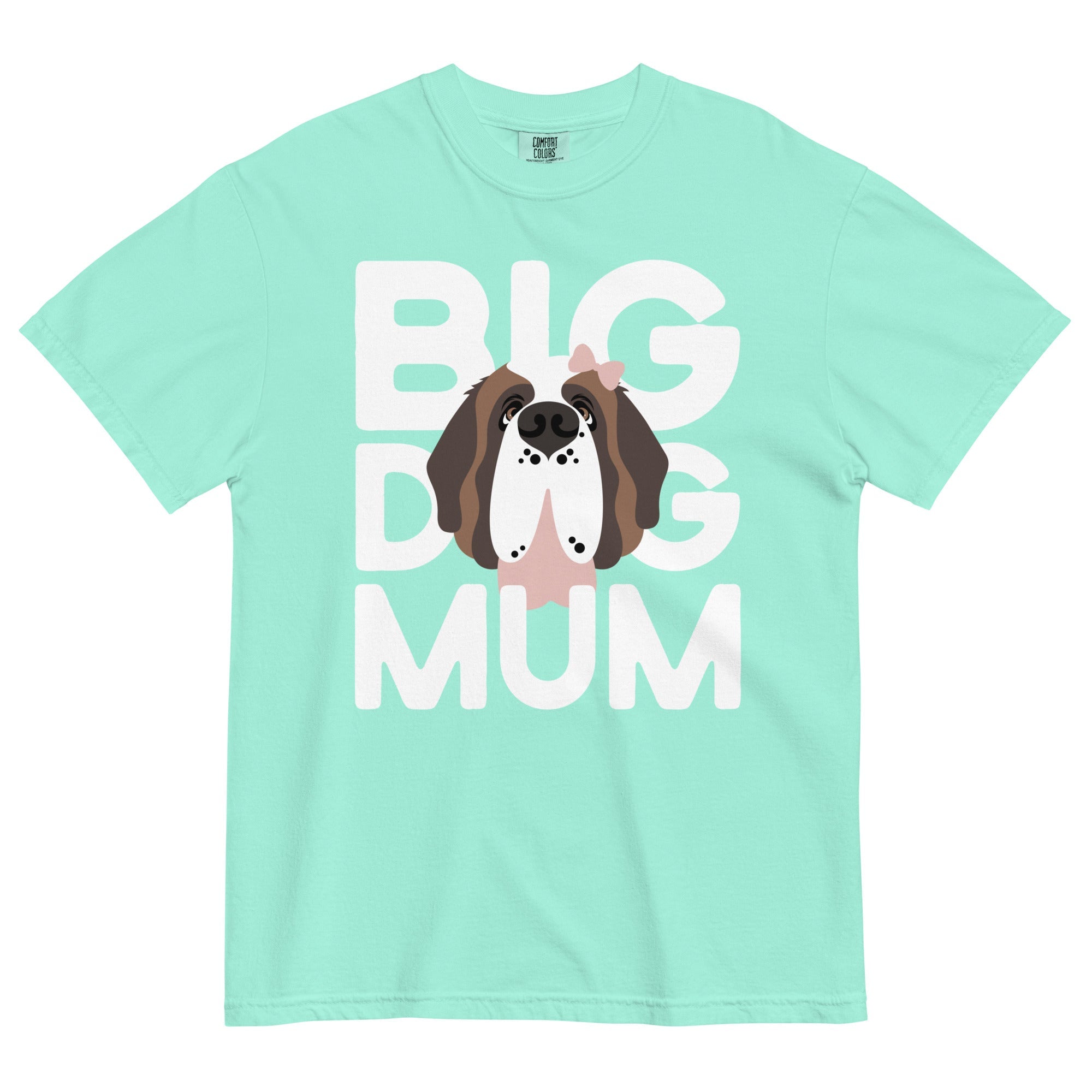 Female Big Dog Mum Comfort Colors Light Tones T-Shirt - Lucy + Norman