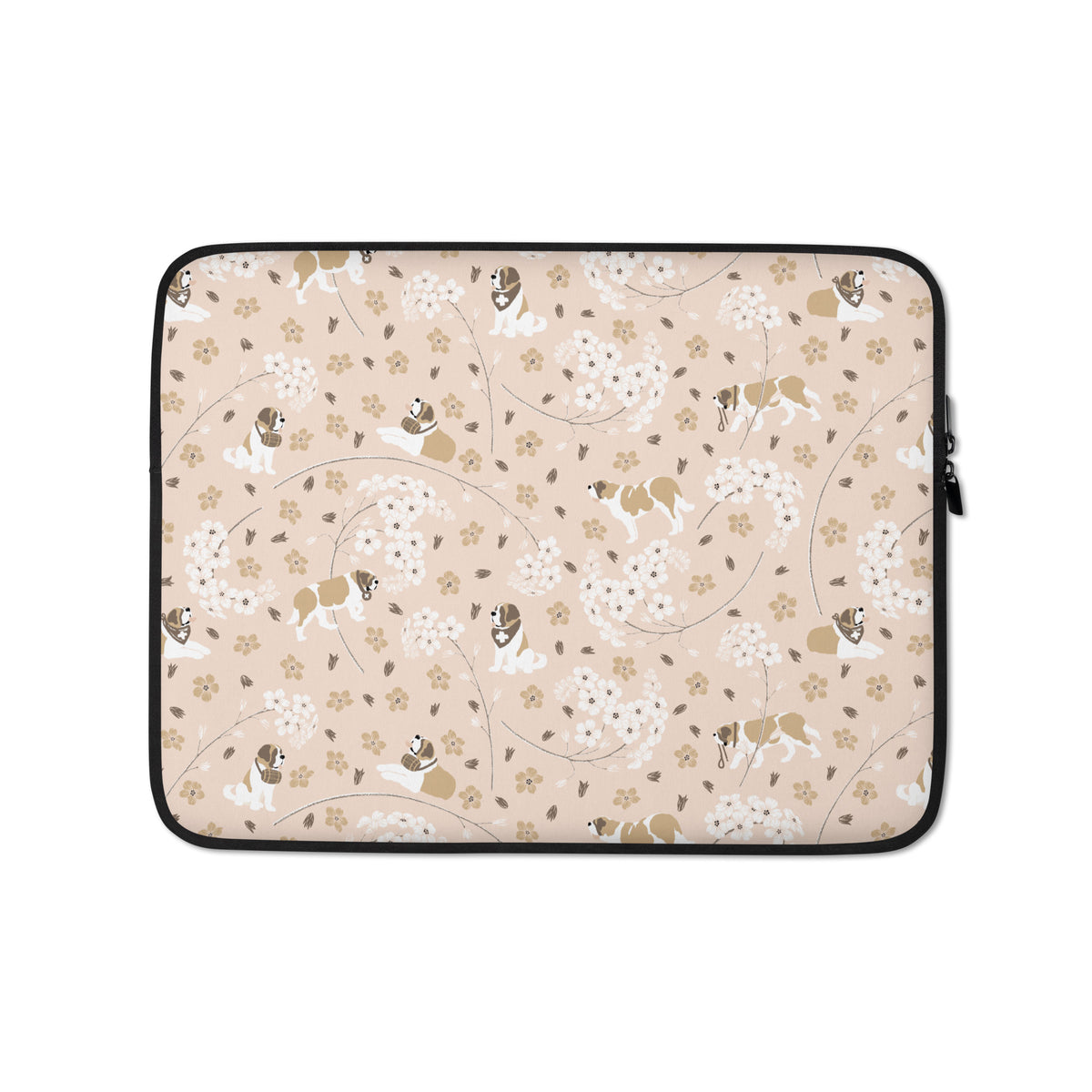 Forget Me Not St Bernard Laptop Sleeve