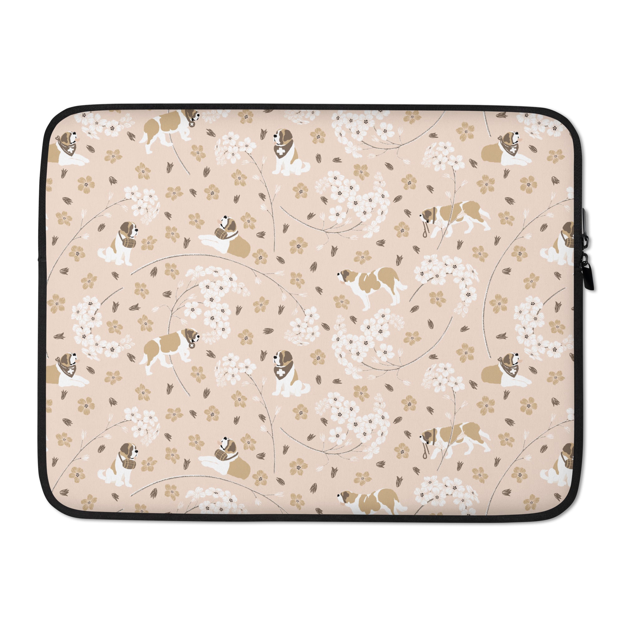 Forget Me Not St Bernard Laptop Sleeve