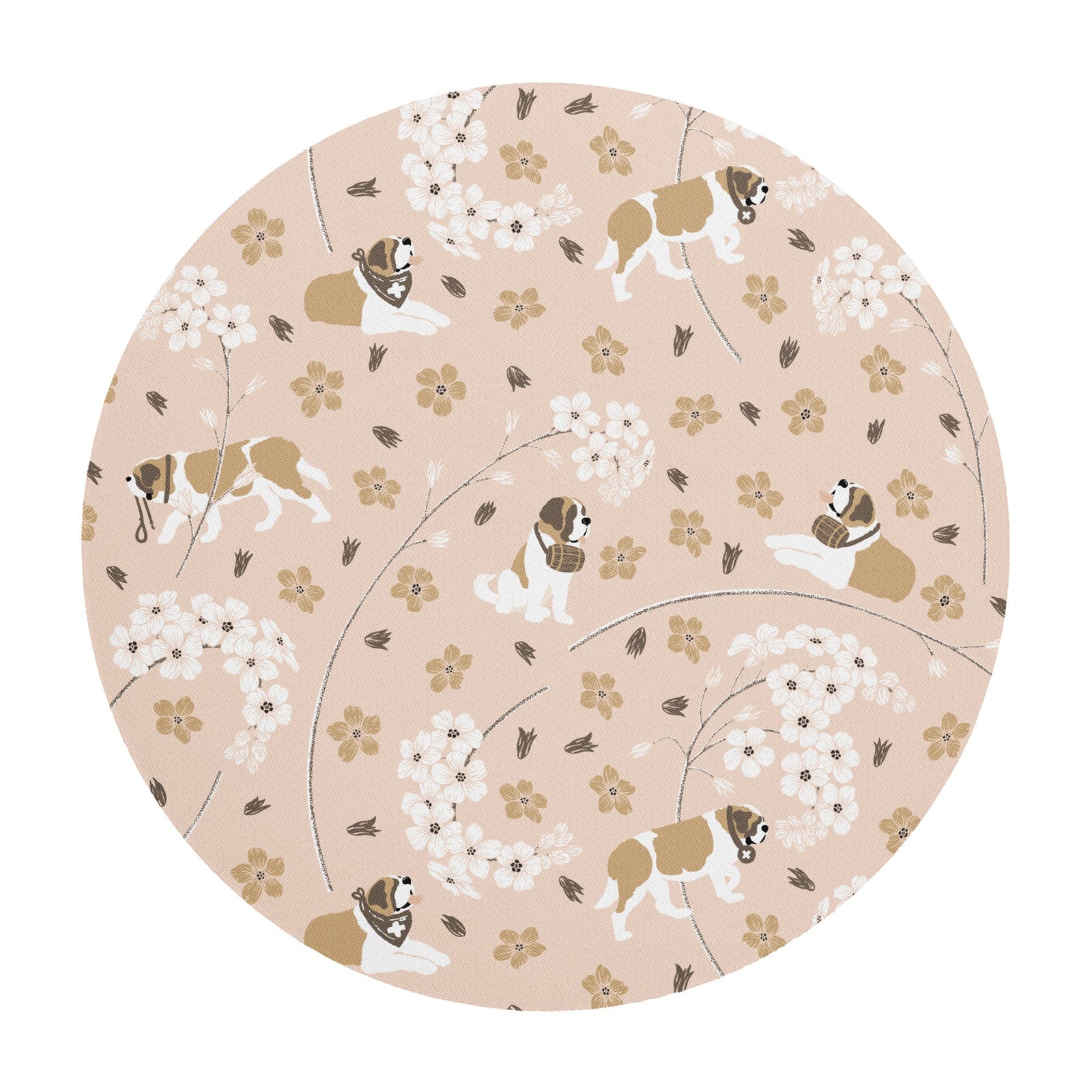 Forget Me Not Round Mouse Pad - Lucy + Norman