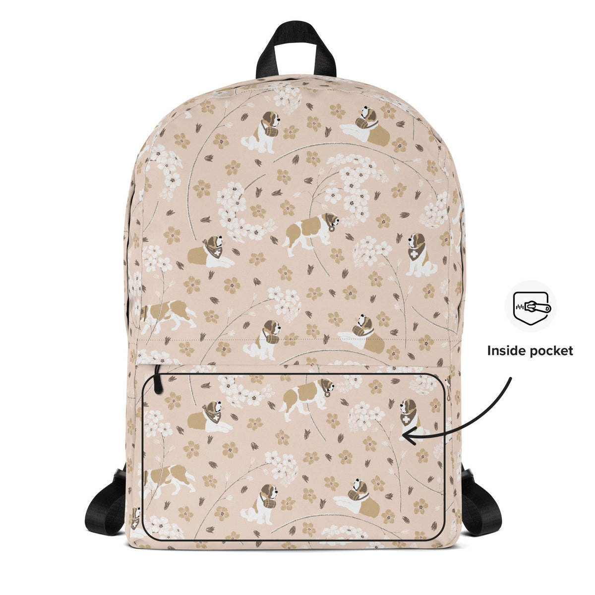 Forget Me Not Saint Bernard Backpack - Lucy + Norman