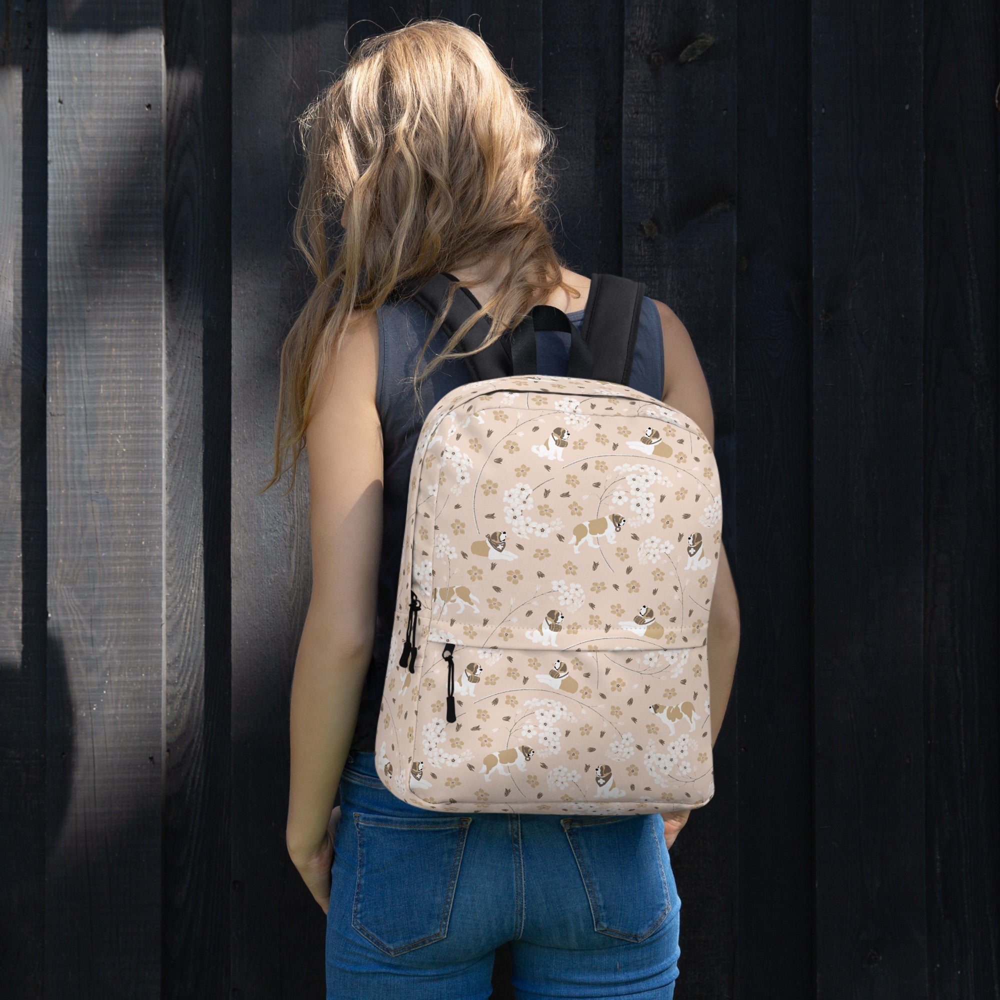 Forget Me Not Saint Bernard Backpack - Lucy + Norman