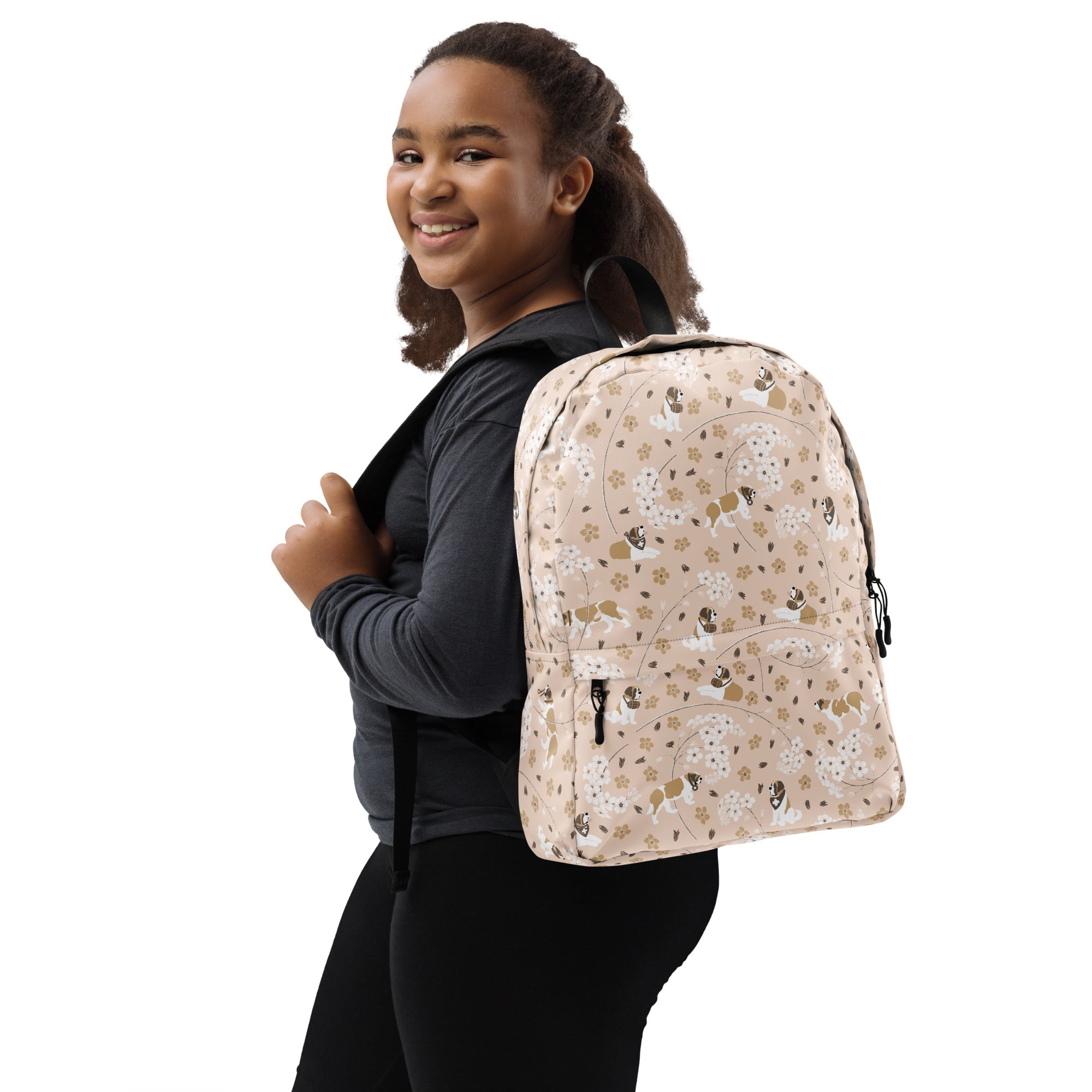 Forget Me Not Saint Bernard Backpack - Lucy + Norman