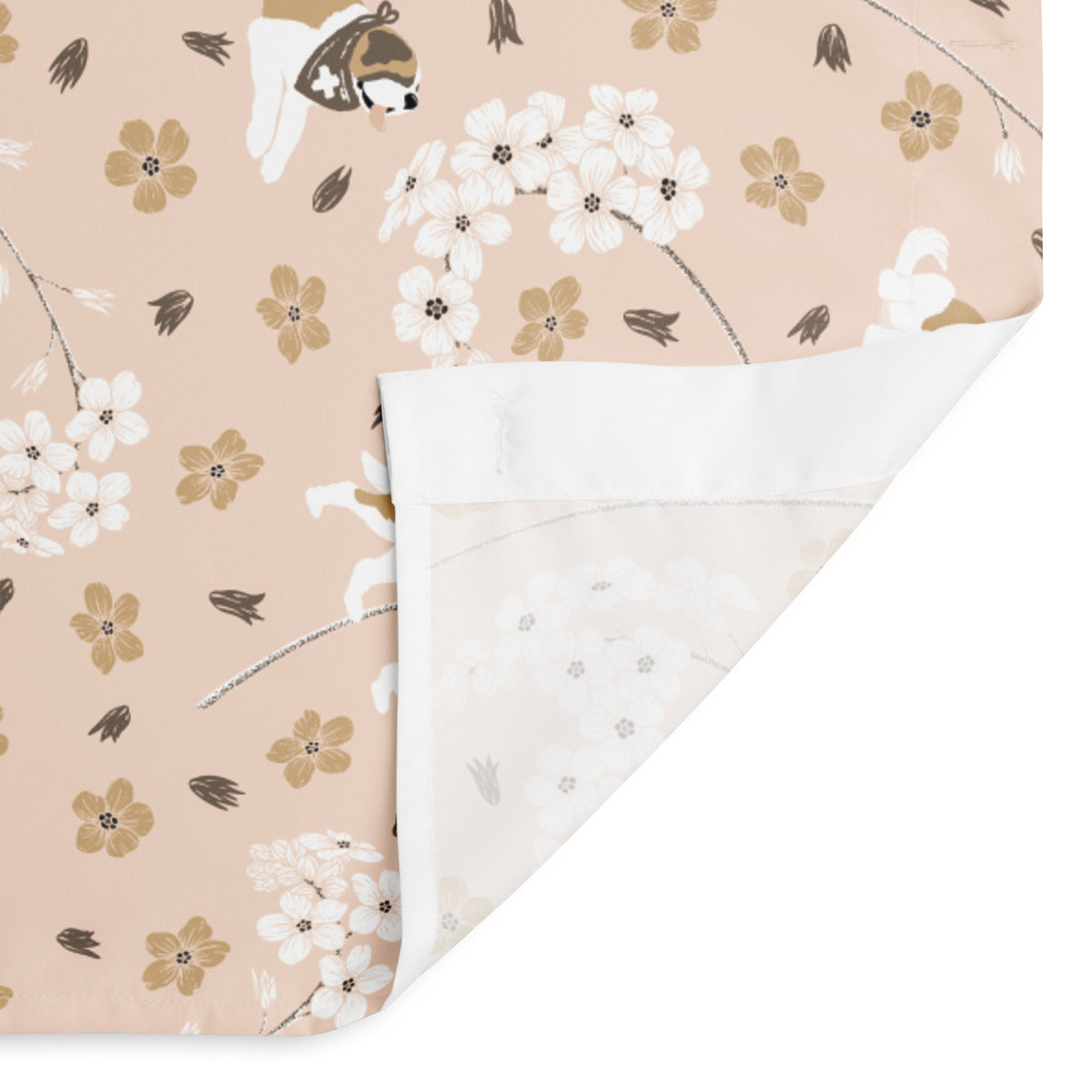 Forget Me Not Saint Bernard Shower Curtain - Lucy + Norman