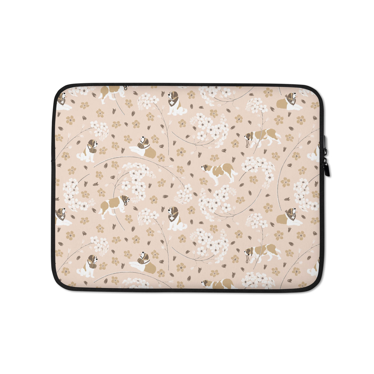 Forget Me Not St Bernard Laptop Sleeve - Lucy + Norman