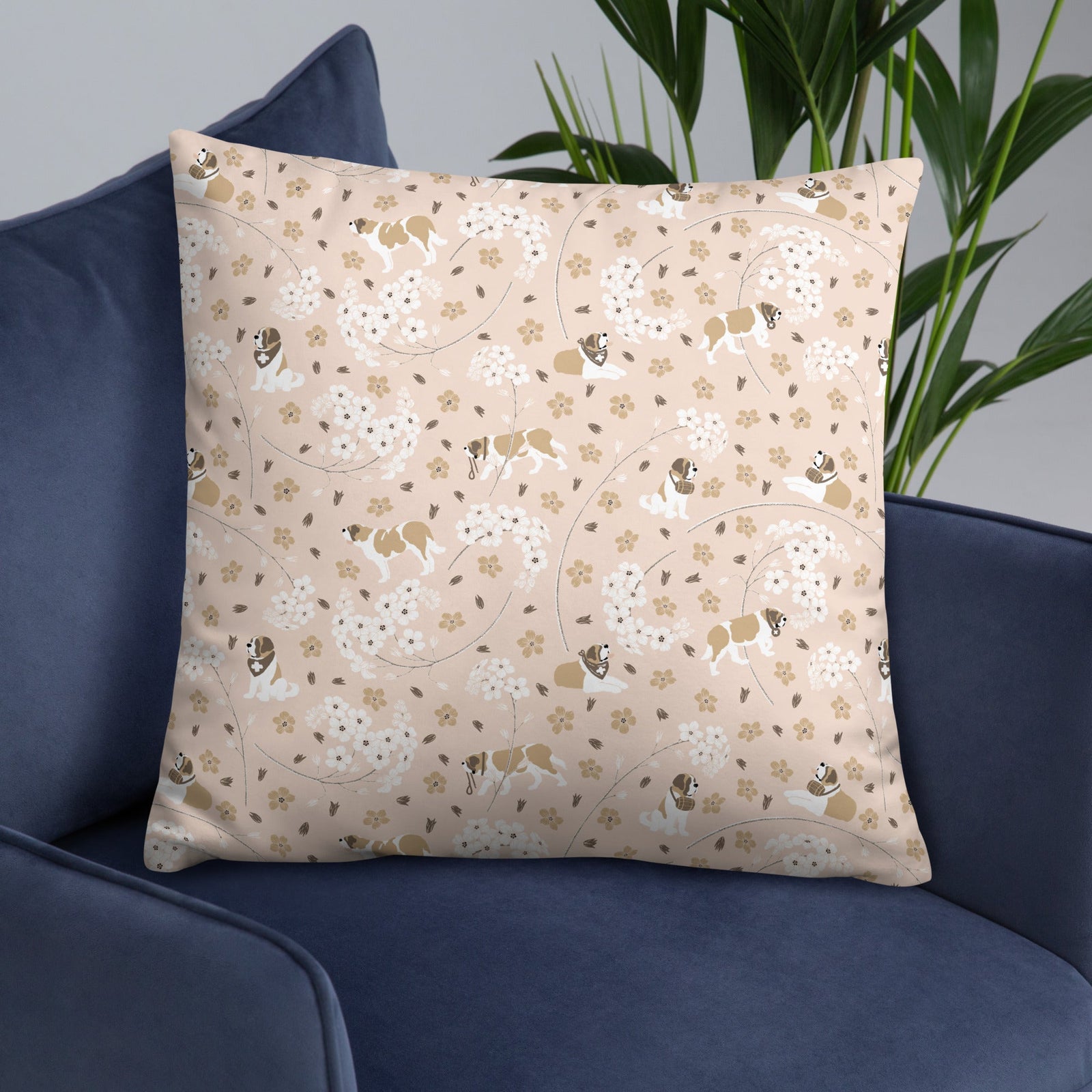 Forget Me Not Throw Pillow - Lucy + Norman