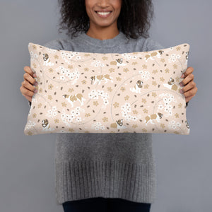 Forget Me Not Throw Pillow - Lucy + Norman