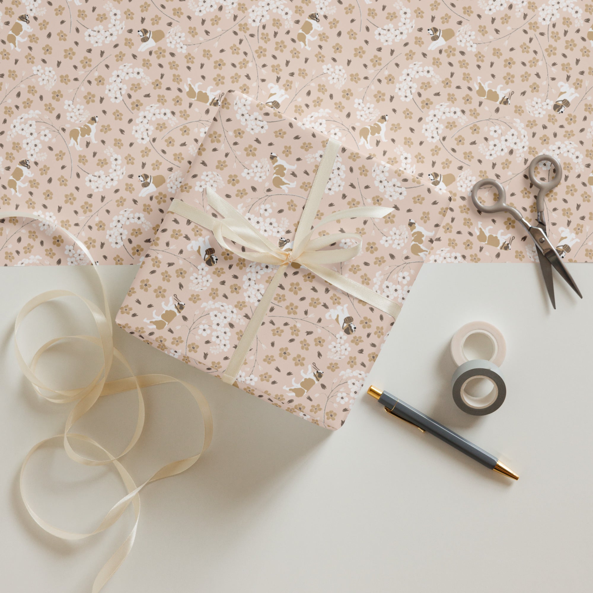 Forget Me Not Wrapping Paper Sheets - Lucy + Norman