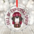 Full of Christmas Spirit Crystal Glass Ornament