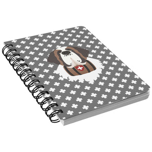 Gray Cross St Bernard Spiral Notebook - Lucy + Norman