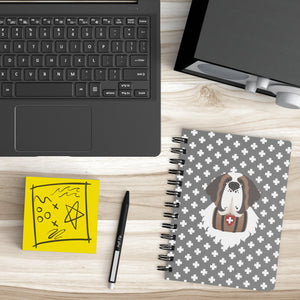 Gray Cross St Bernard Spiral Notebook - Lucy + Norman