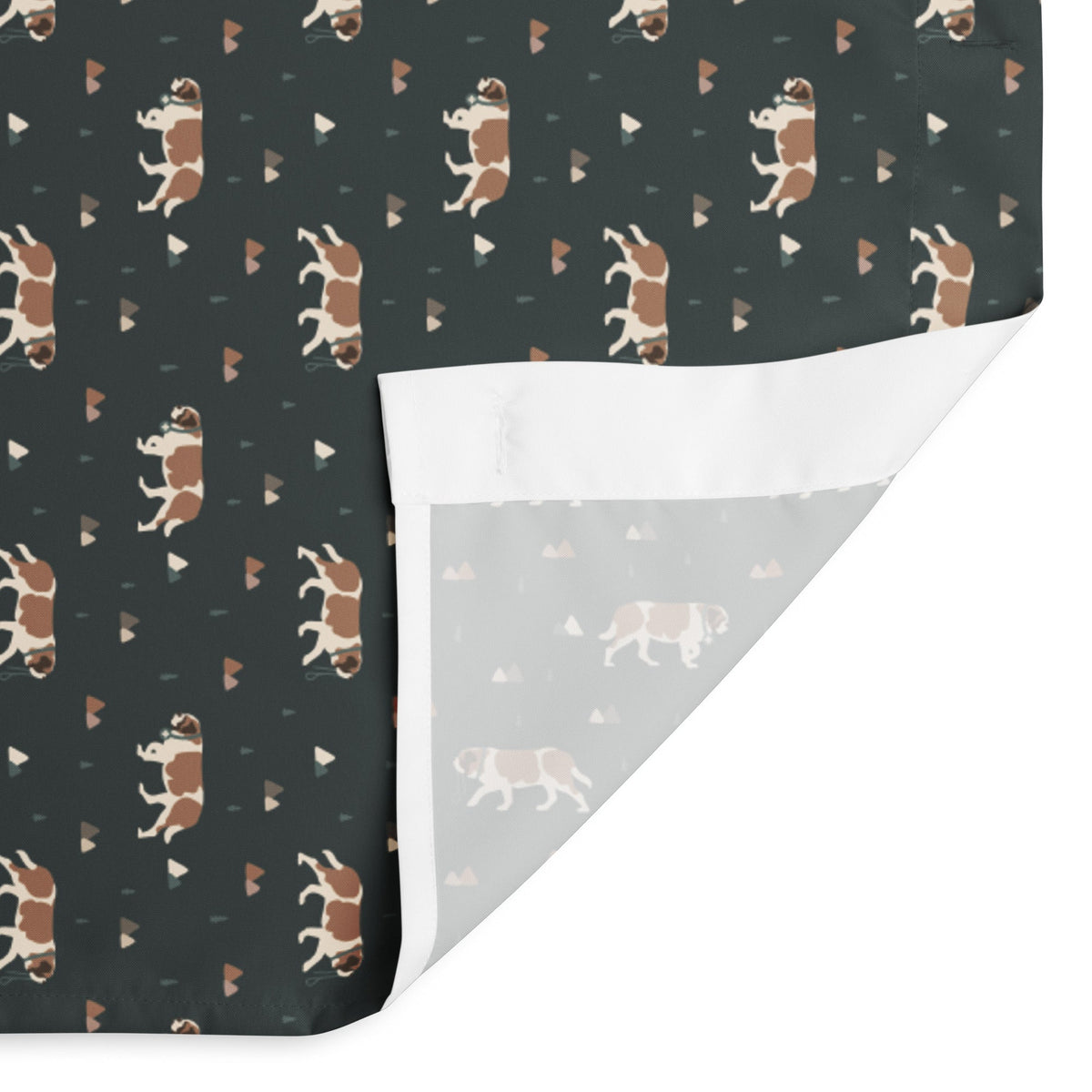 Green Mountain Saint Bernard Shower Curtain - Lucy + Norman