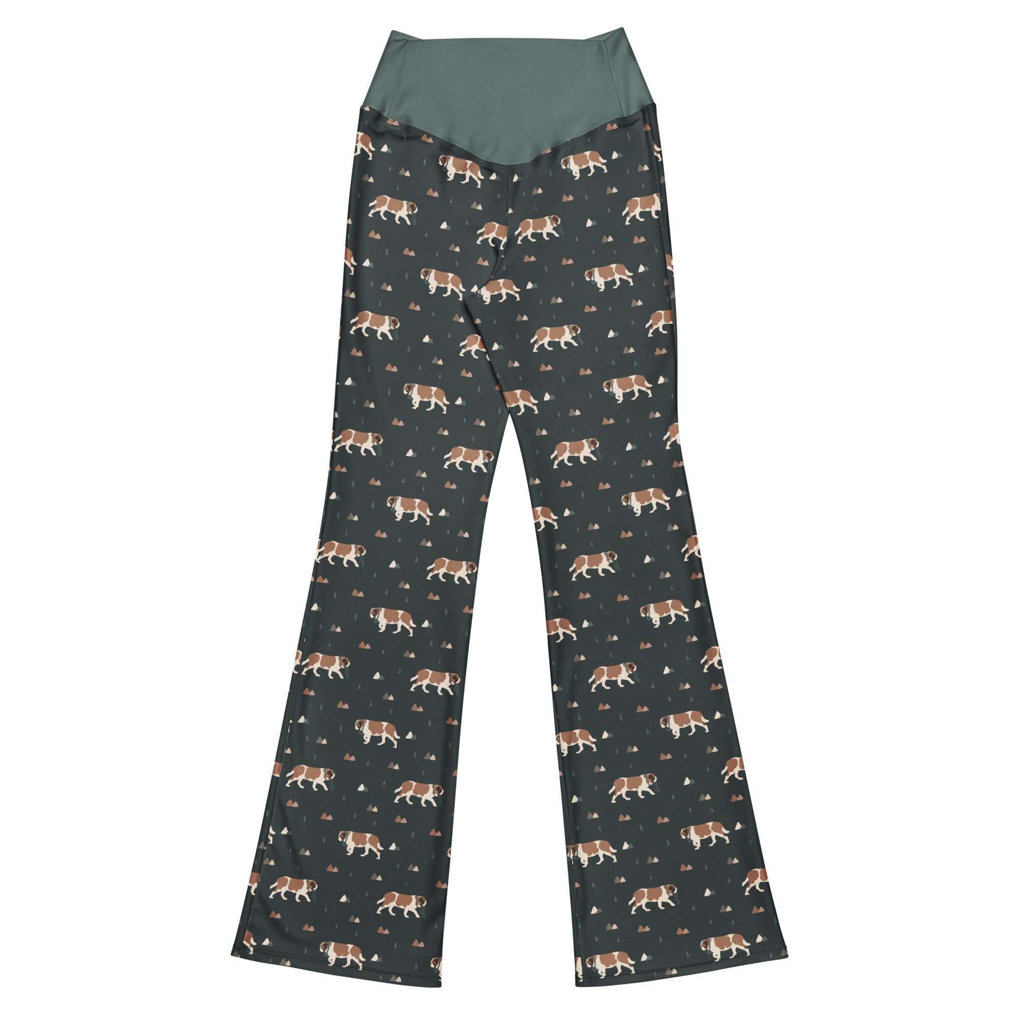 Green Mountain St Bernard Flare Leggings - Lucy + Norman