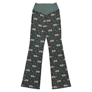 Green Mountain St Bernard Flare Leggings - Lucy + Norman