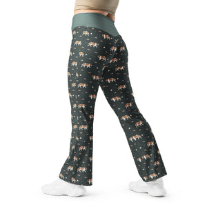 Green Mountain St Bernard Flare Leggings - Lucy + Norman