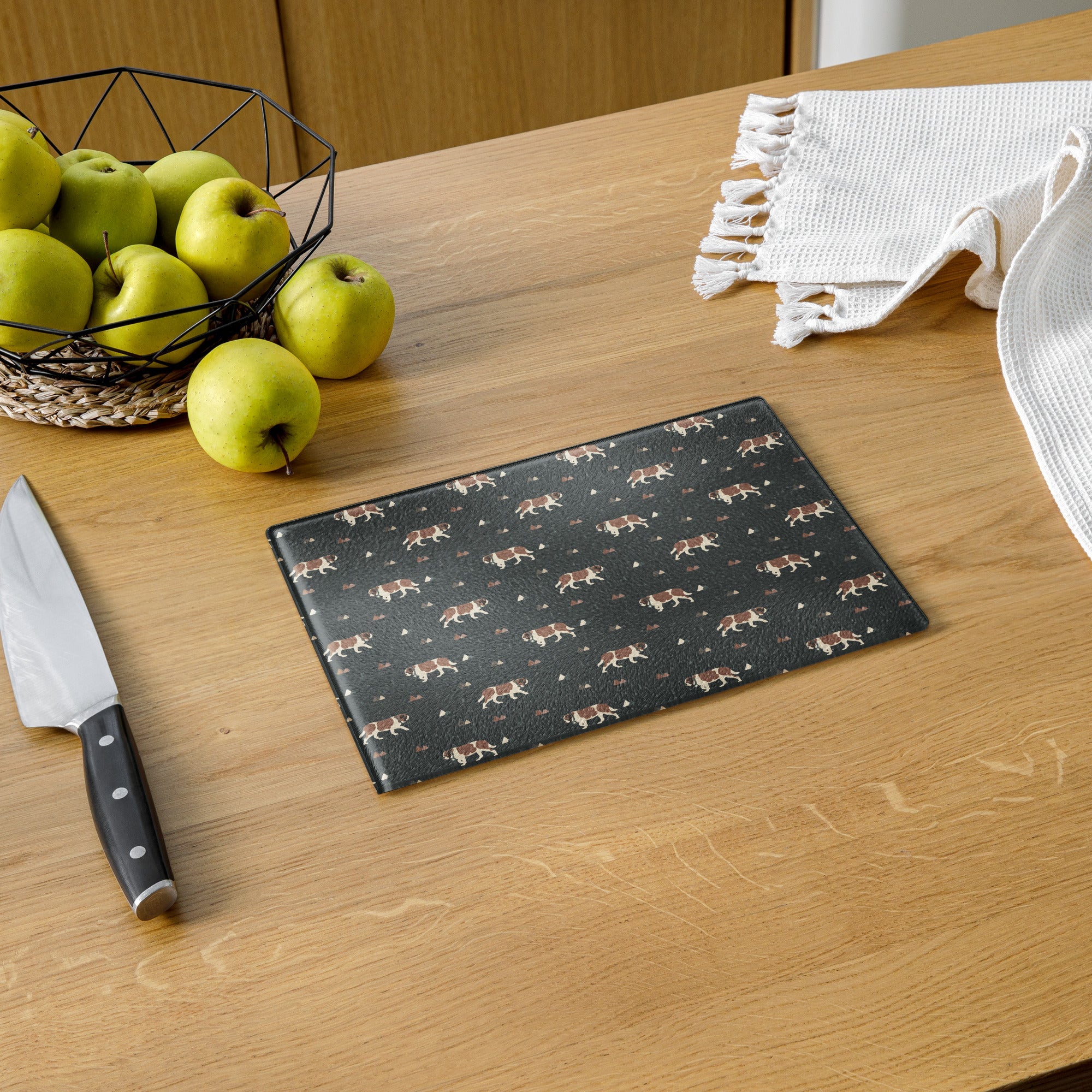 Green Mountain St Bernard Glass Cutting Board - Lucy + Norman
