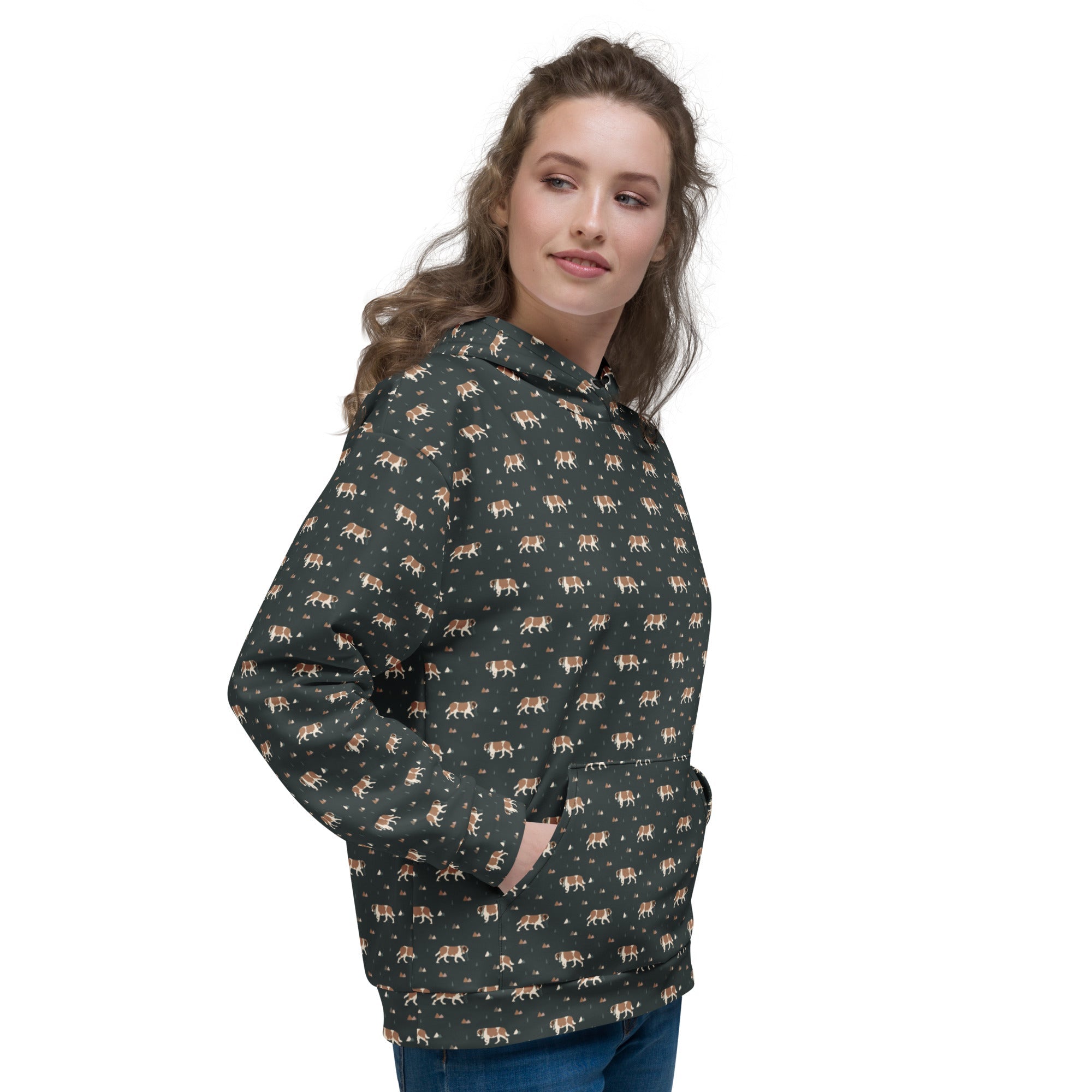 Green Mountain St Bernard Hoodie - Lucy + Norman