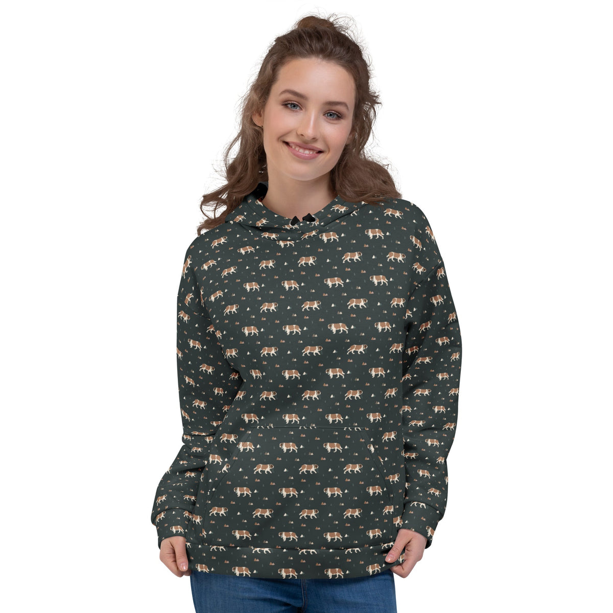 Green Mountain St Bernard Hoodie - Lucy + Norman