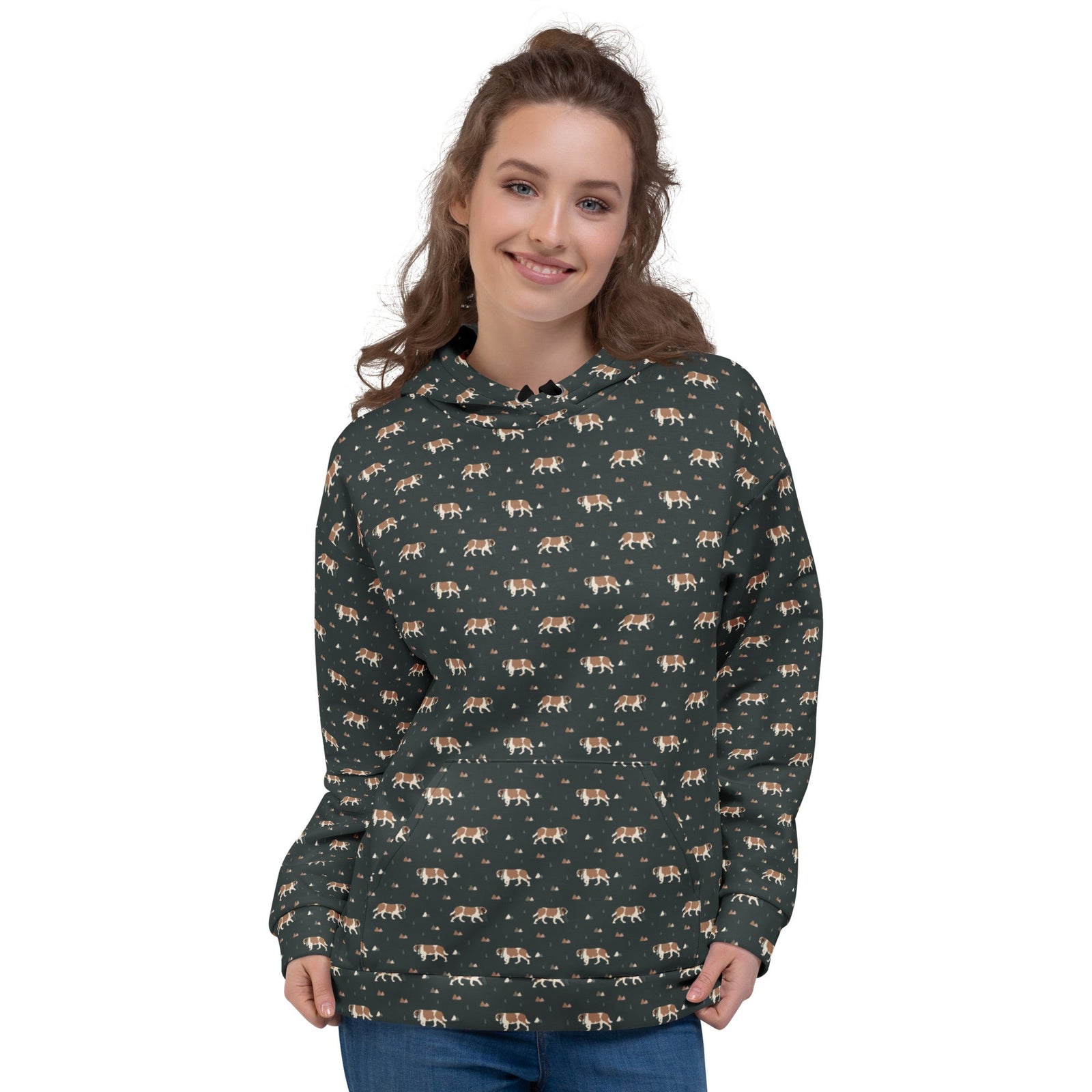 Green Mountain St Bernard Hoodie - Lucy + Norman