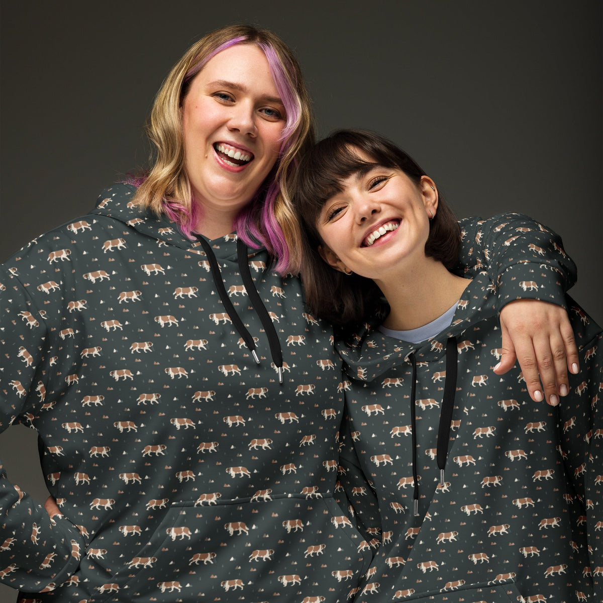 Green Mountain St Bernard Hoodie - Lucy + Norman