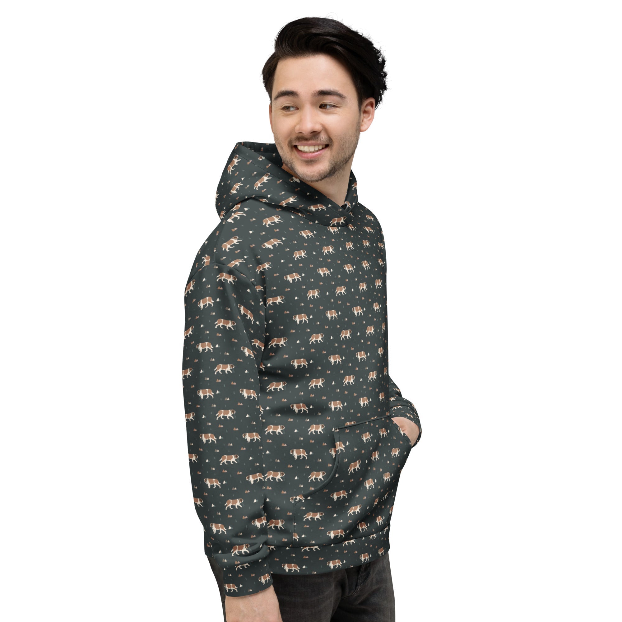 Green Mountain St Bernard Hoodie - Lucy + Norman