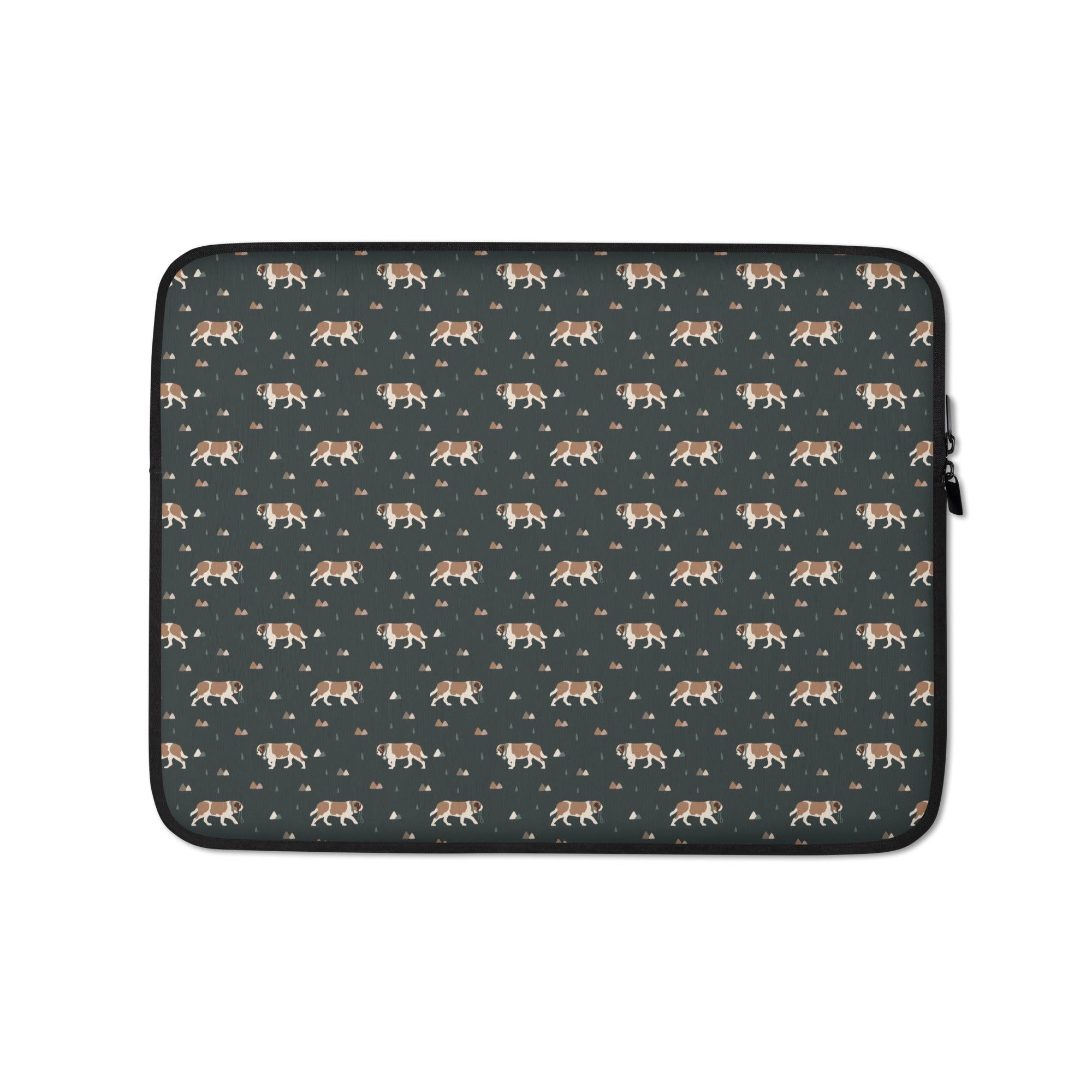 Green Mountain St Bernard Laptop Sleeve - Lucy + Norman