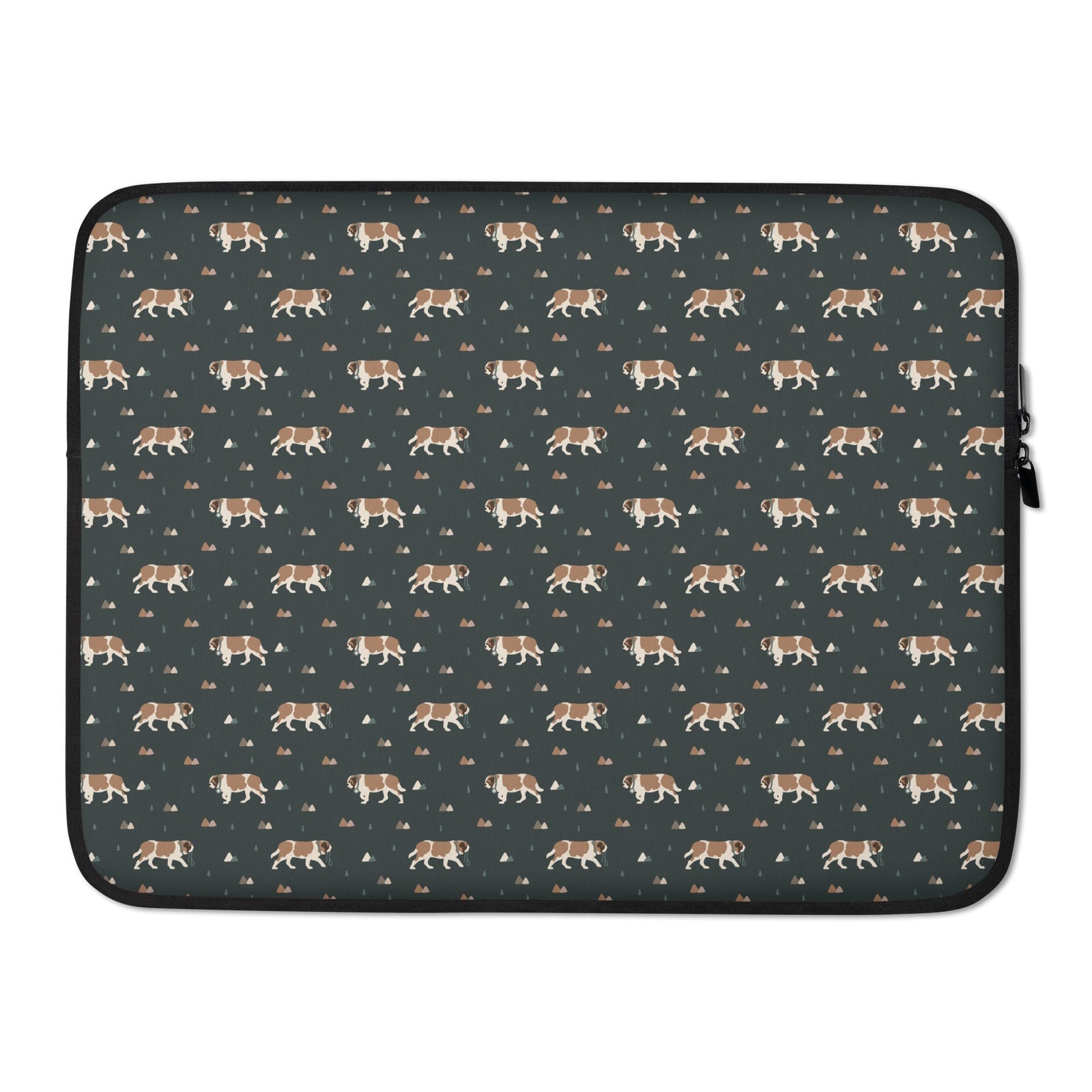 Green Mountain St Bernard Laptop Sleeve - Lucy + Norman
