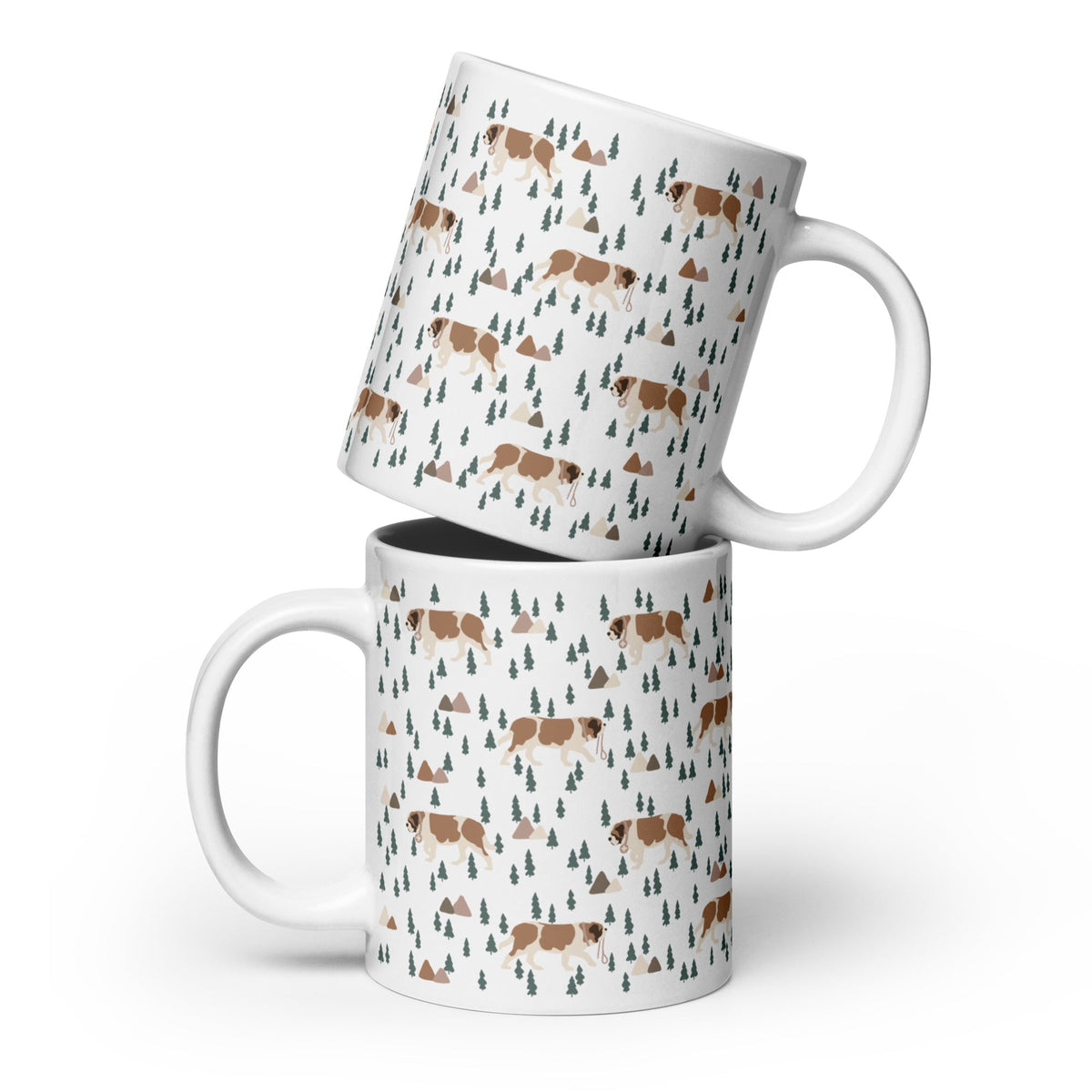 Green Mountain St Bernard White Mug - Lucy + Norman
