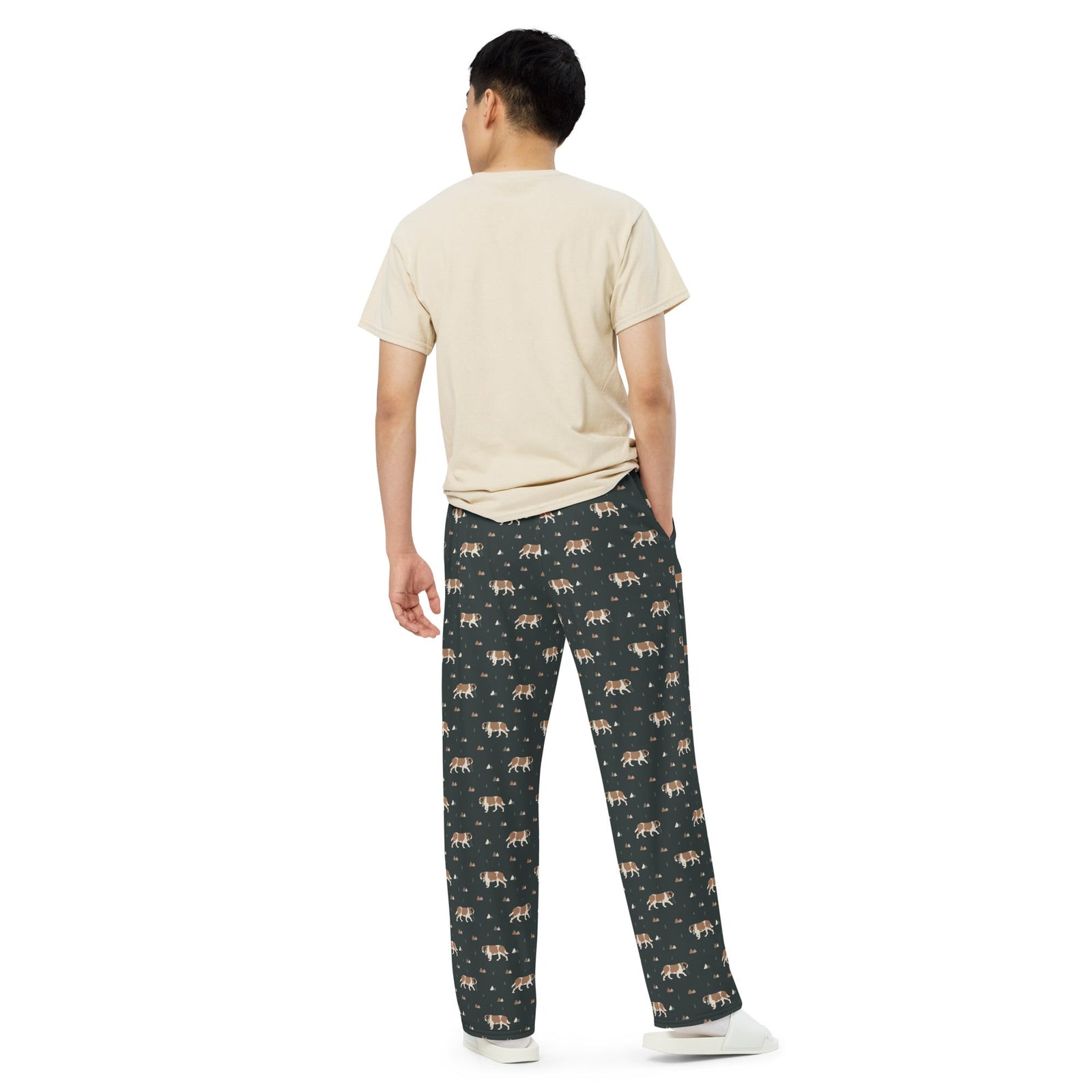 Green Mountain Unisex Wide Lounge Pants - Lucy + Norman