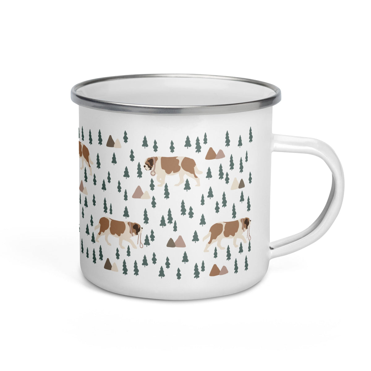 Green Mountains St Bernard Enamel Camp Mug - Lucy + Norman