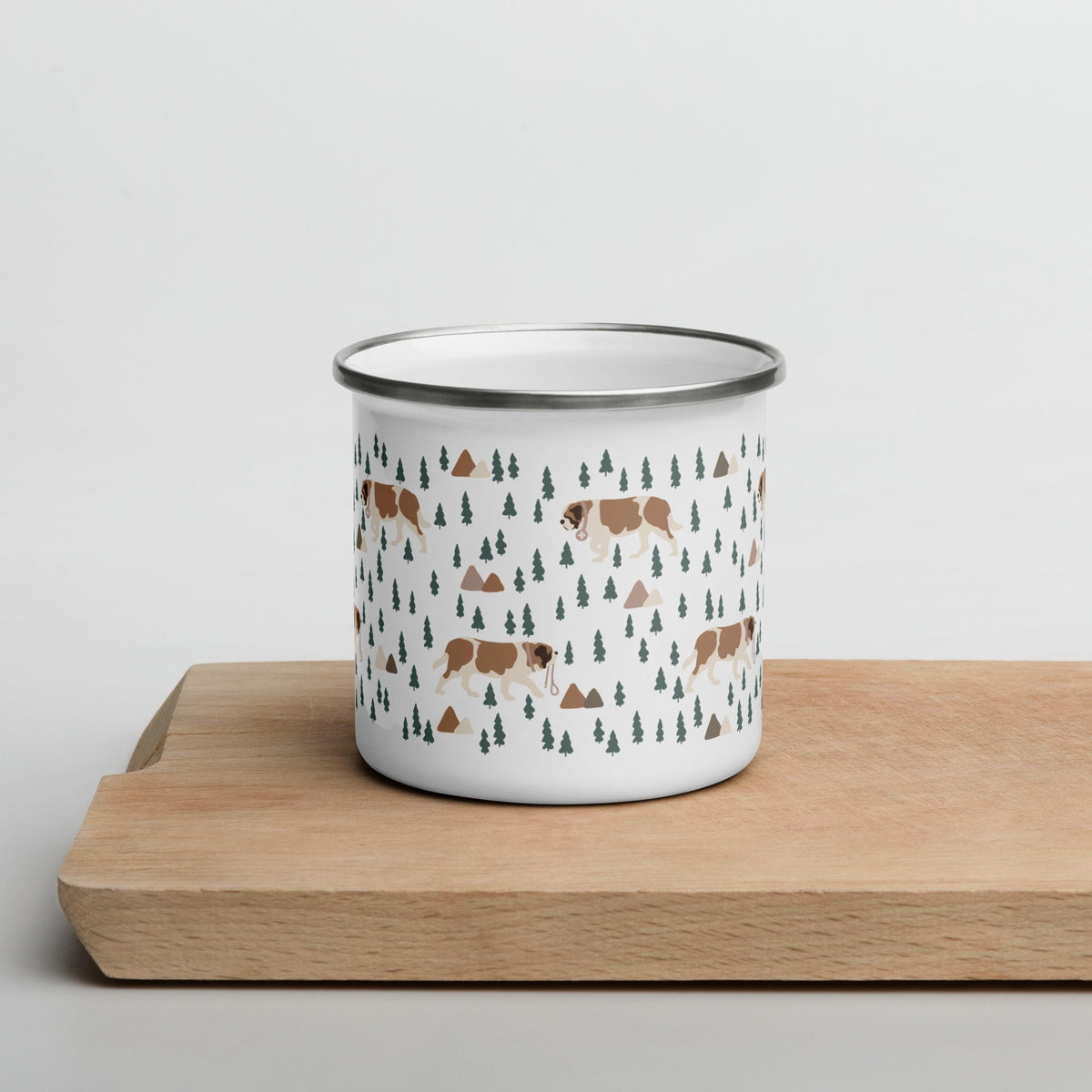 Green Mountains St Bernard Enamel Camp Mug - Lucy + Norman