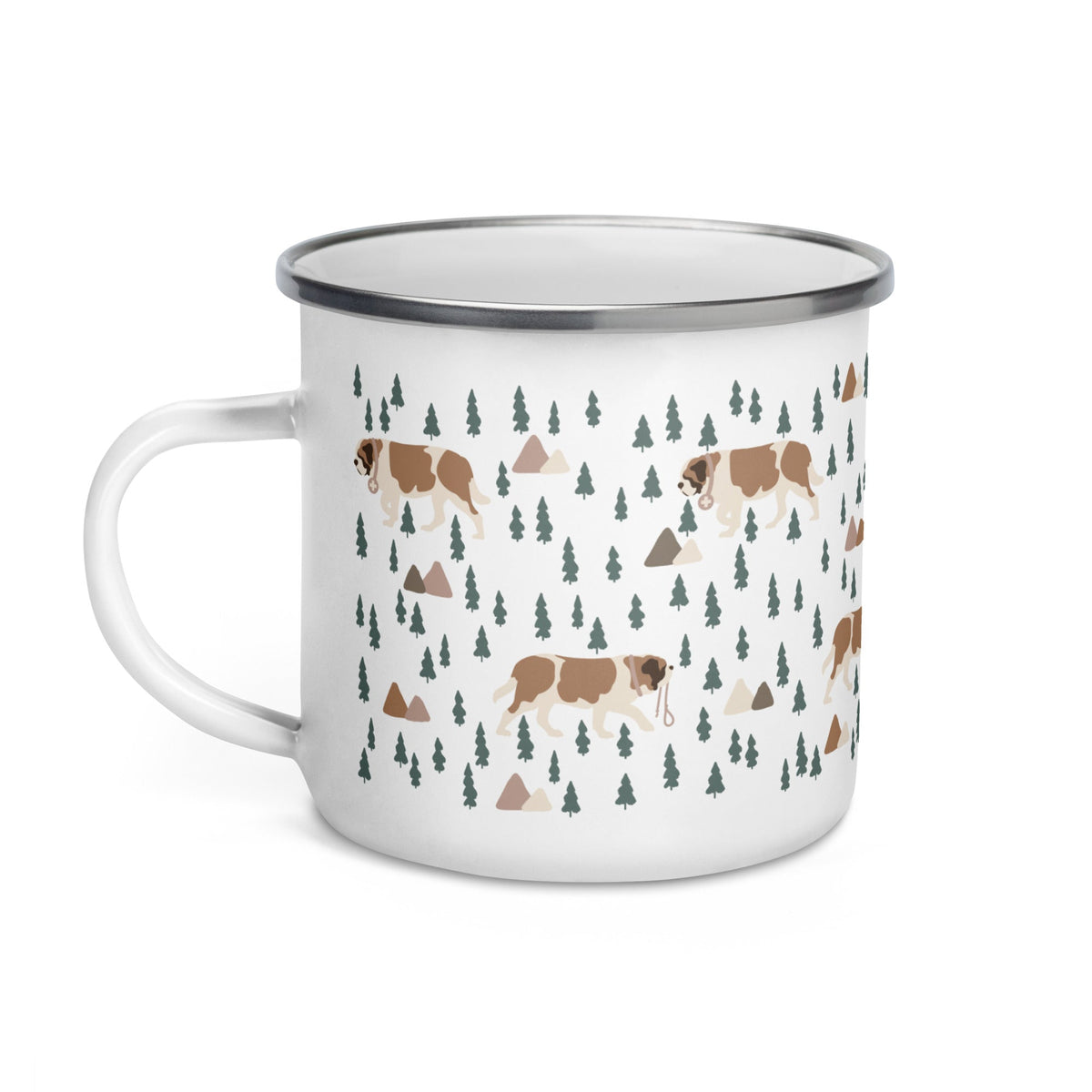 Green Mountains St Bernard Enamel Camp Mug - Lucy + Norman