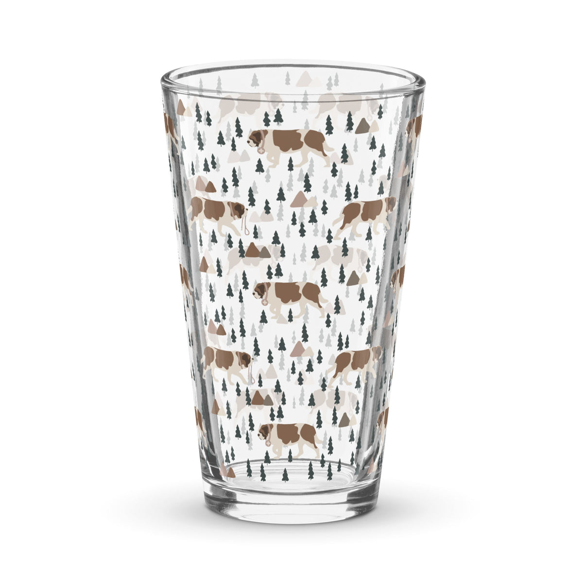 Green Mountains St Bernard Shaker Pint Glass - Lucy + Norman