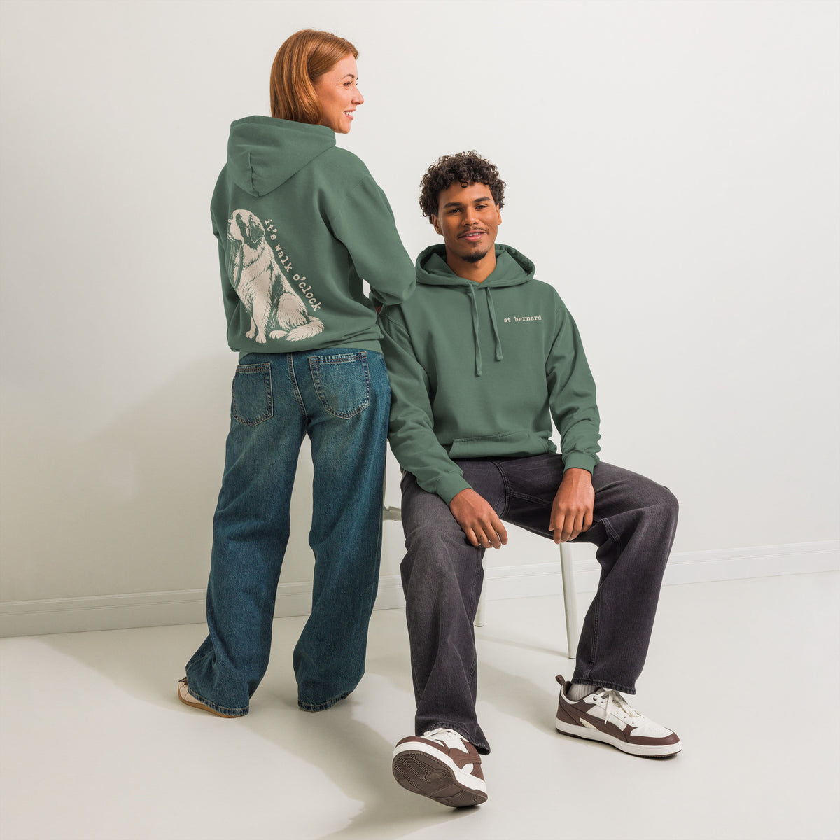 It's Walk O'Clock XL Back Hoodie