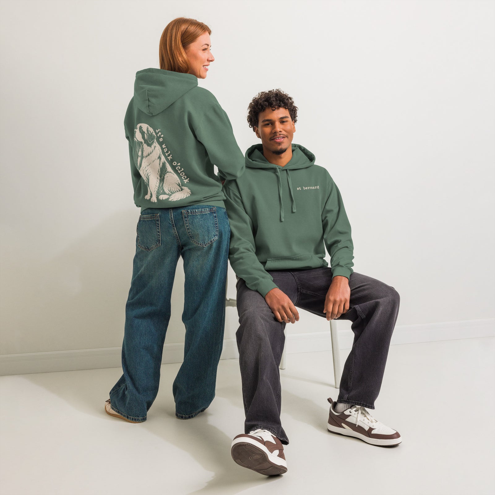 It's Walk O'Clock XL Back Hoodie
