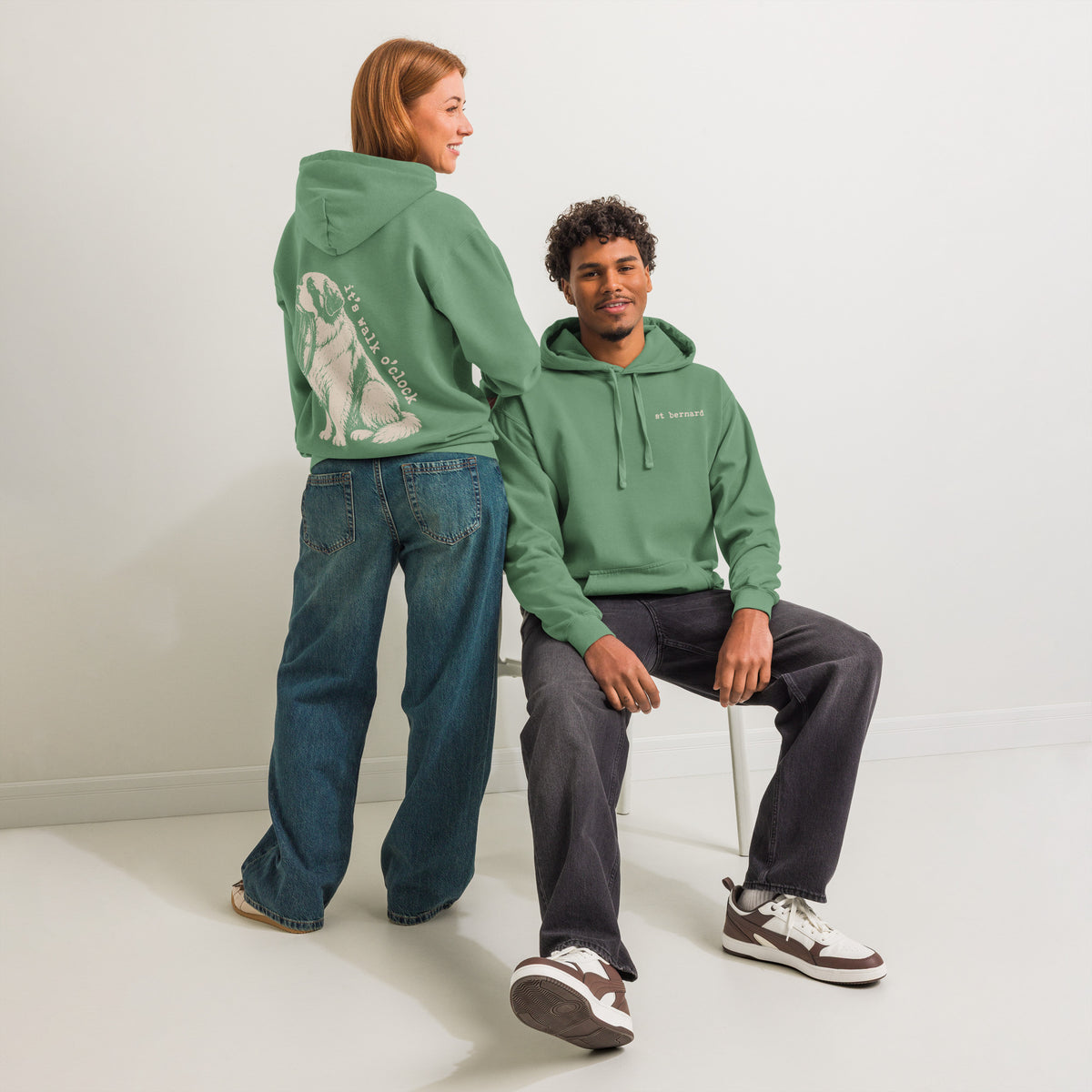 It's Walk O'Clock XL Back Hoodie