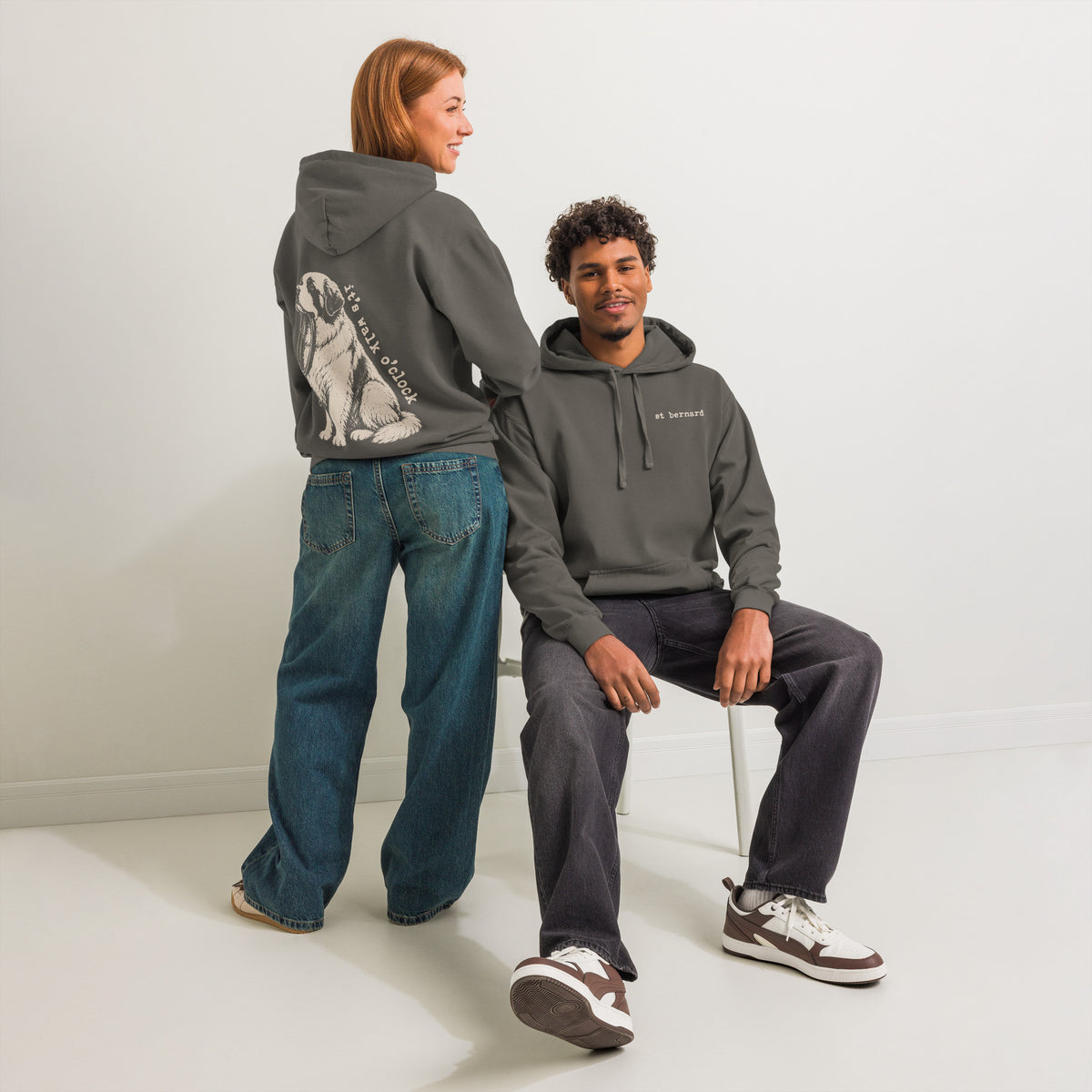 It's Walk O'Clock XL Back Hoodie
