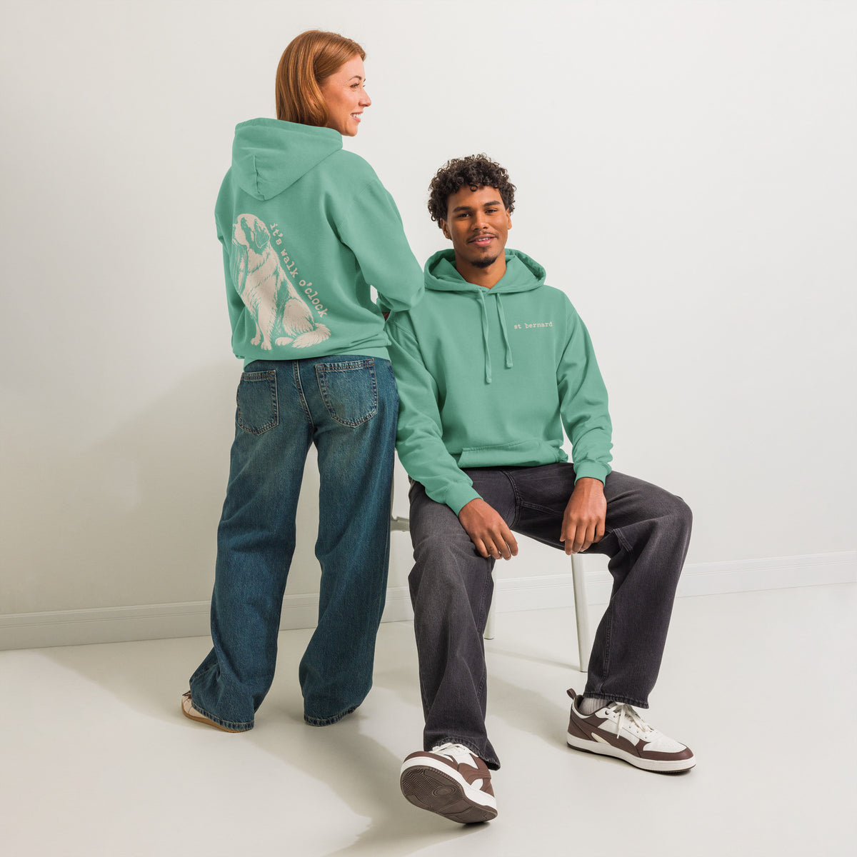 It's Walk O'Clock XL Back Hoodie